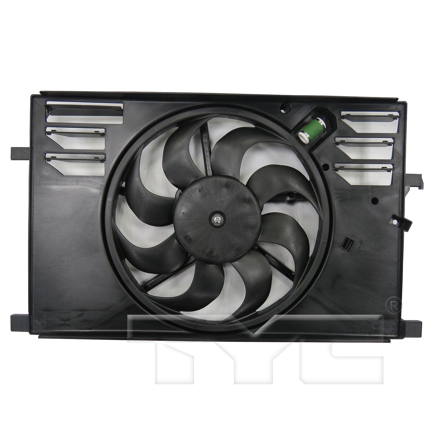 TYC 623740 Dual Radiator and Condenser Fan Assembly product image 1 of 3