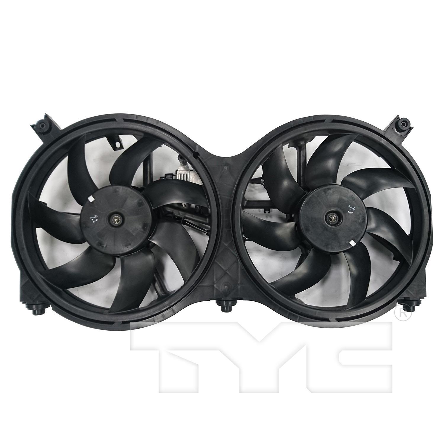 TYC 623760 Dual Radiator and Condenser Fan Assembly product image 1 of 3