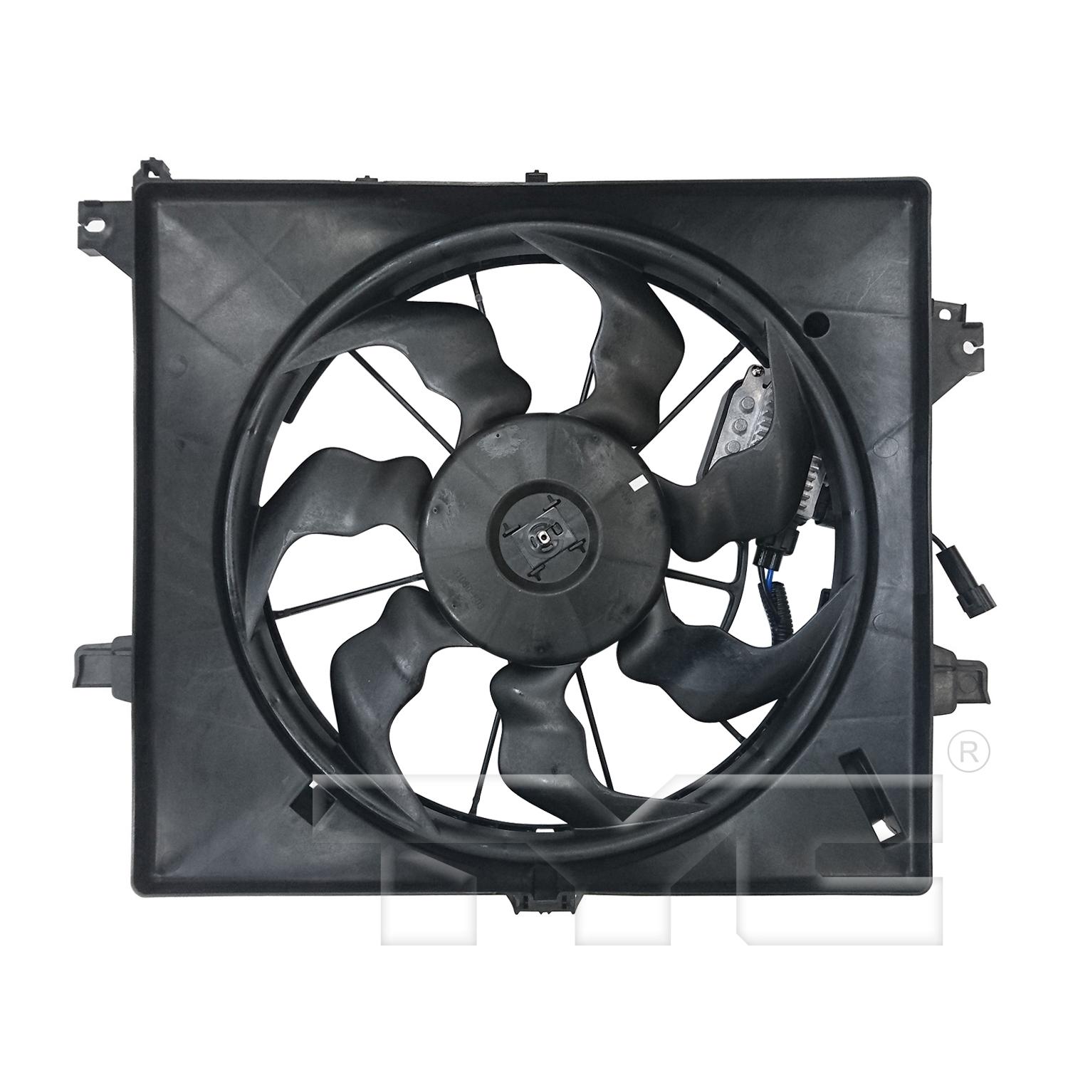TYC 623780 Dual Radiator and Condenser Fan Assembly product image 1 of 4