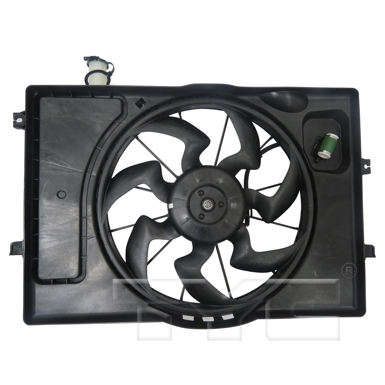 TYC 623820 Dual Radiator and Condenser Fan Assembly product image 1 of 3