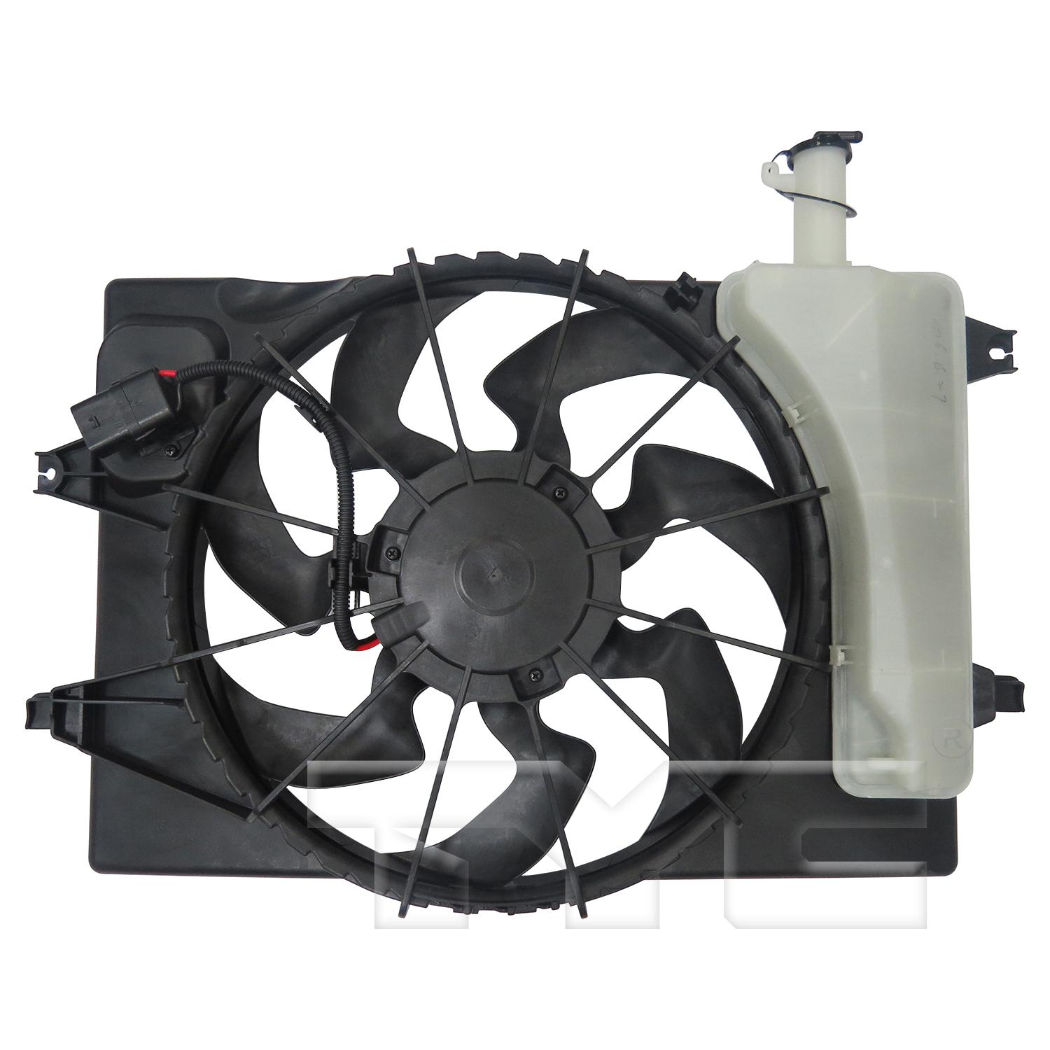 TYC 623820 Dual Radiator and Condenser Fan Assembly product image 2 of 3