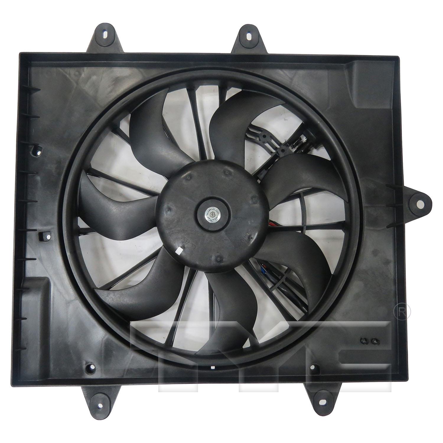 TYC 623830 Dual Radiator and Condenser Fan Assembly product image 1 of 3