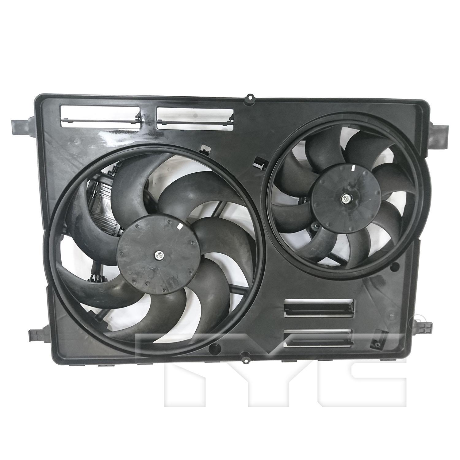 TYC 623840 Dual Radiator and Condenser Fan Assembly product image 1 of 3