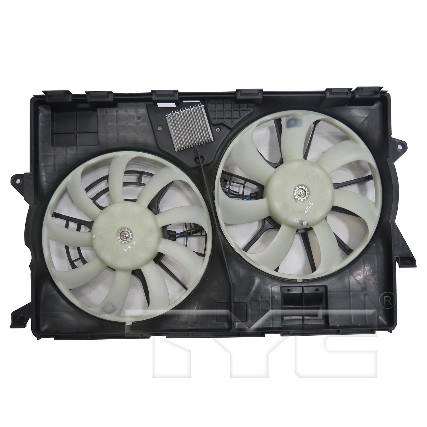 TYC 623850 Dual Radiator and Condenser Fan Assembly product image 1 of 3