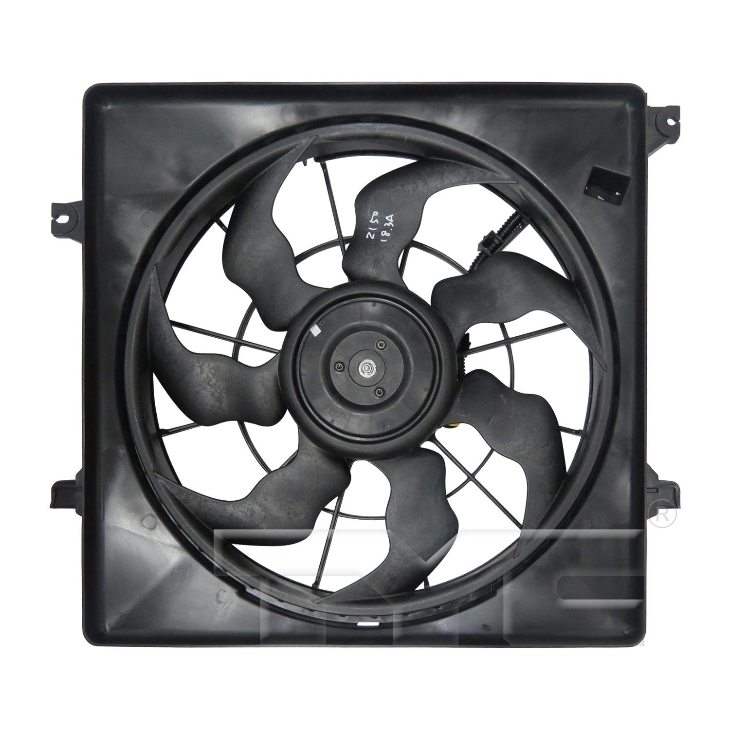 TYC 623860 Dual Radiator and Condenser Fan Assembly product image 1 of 3