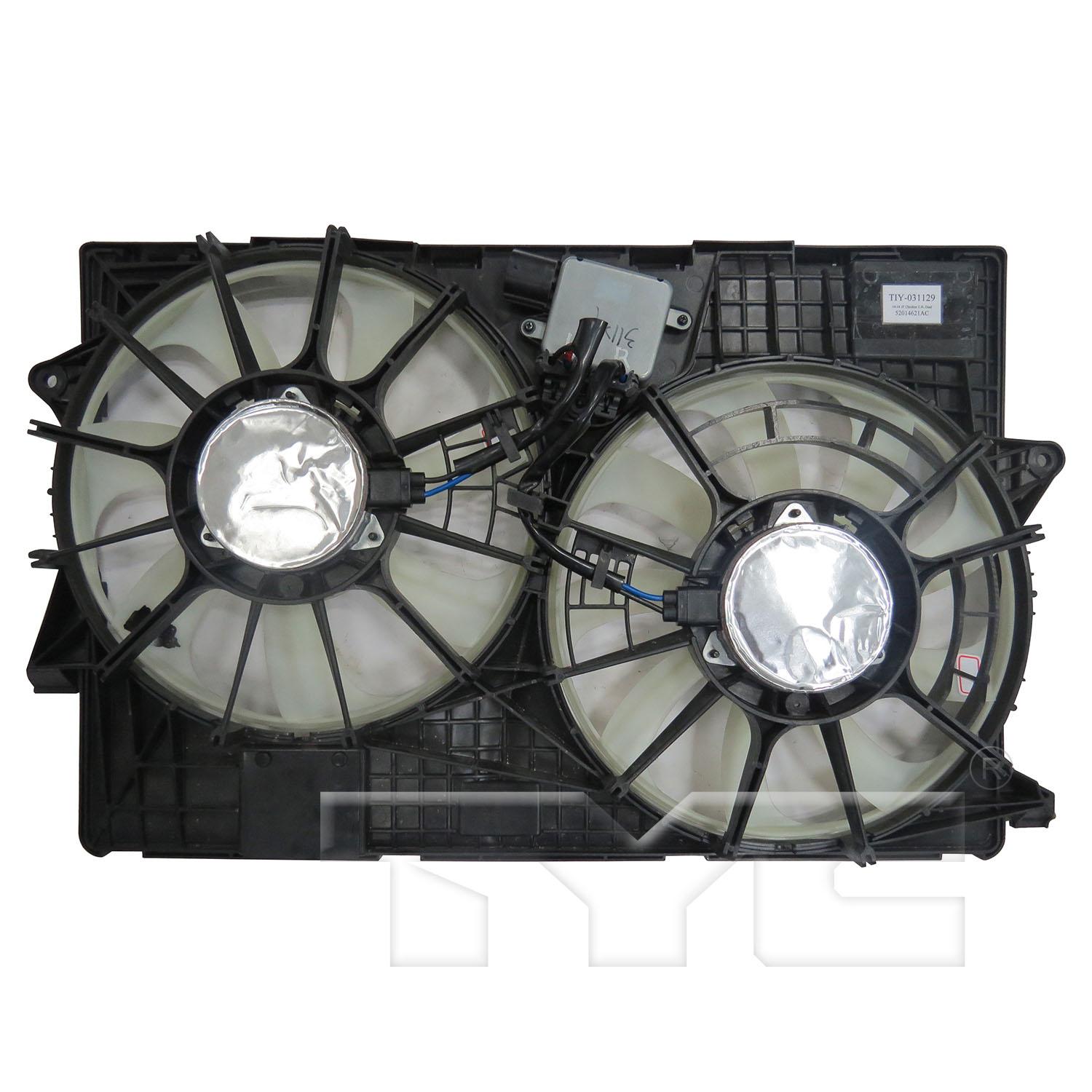TYC 623890 Dual Radiator and Condenser Fan Assembly product image 2 of 3