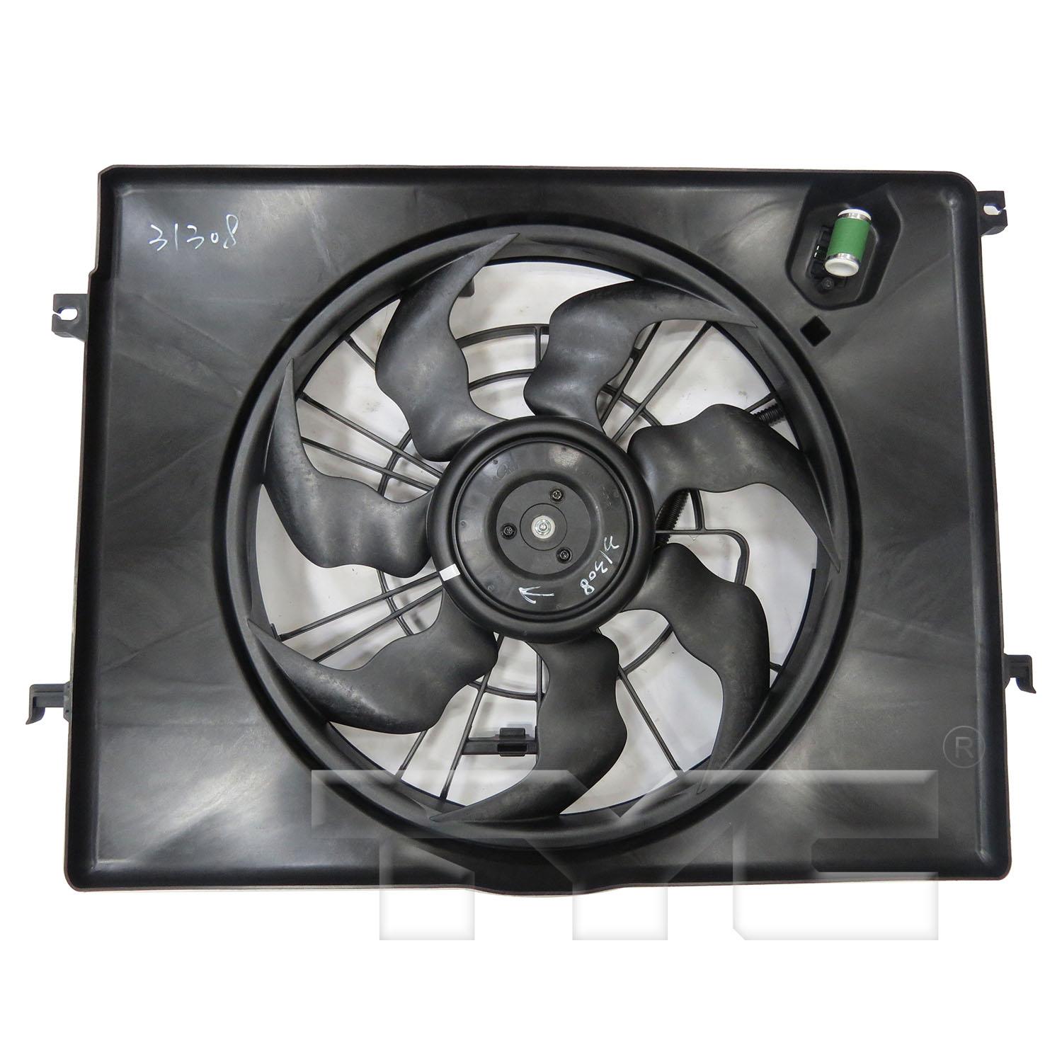 TYC 623900 Dual Radiator and Condenser Fan Assembly product image 1 of 3