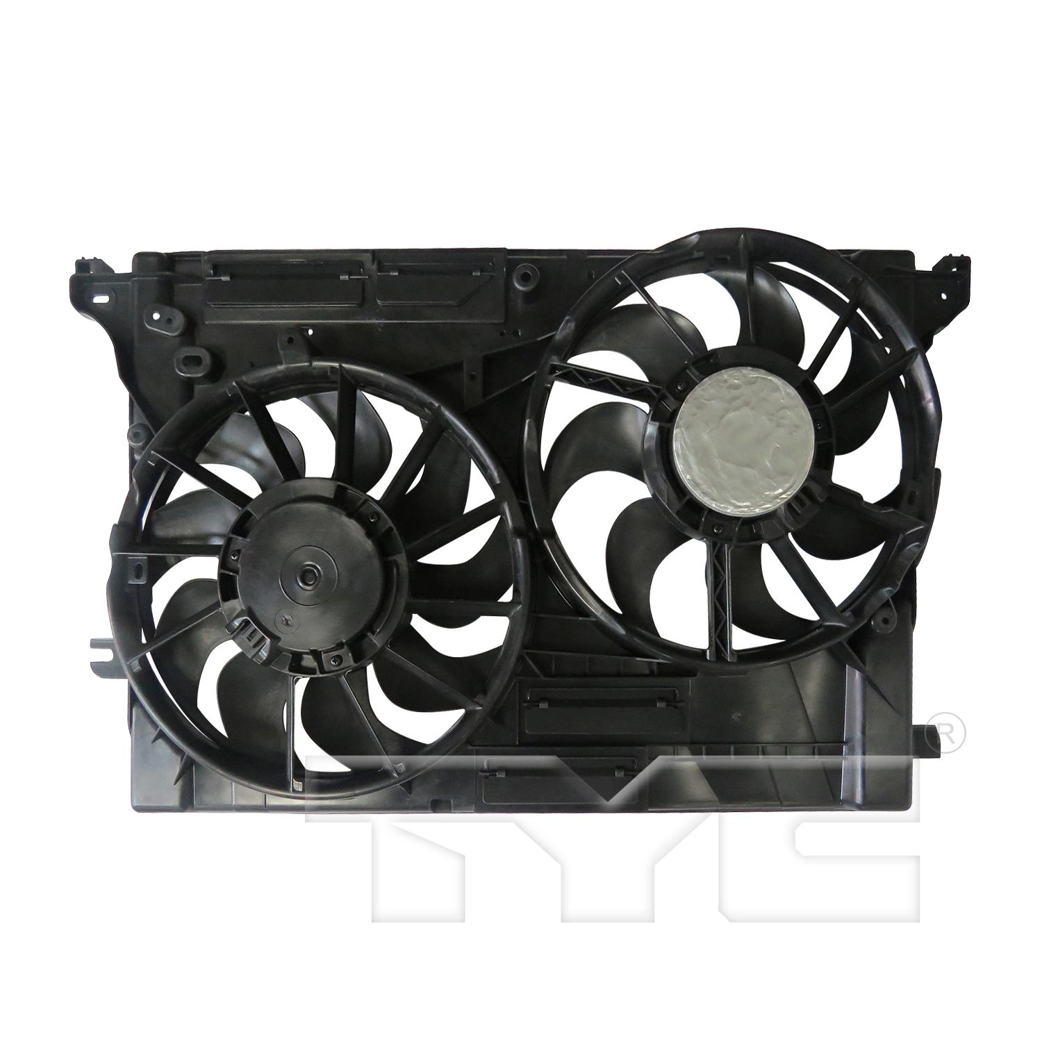 TYC 623930 Dual Radiator and Condenser Fan Assembly product image 2 of 3