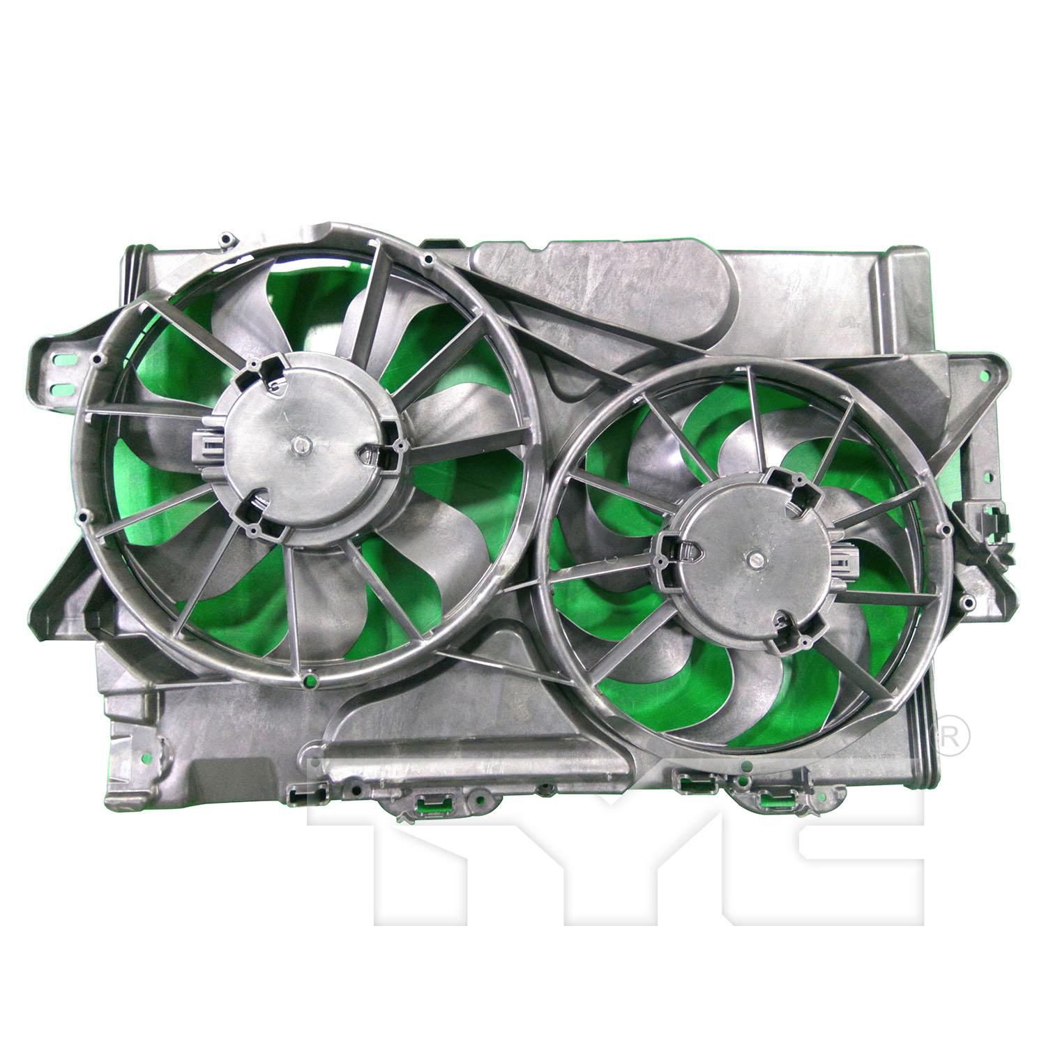 TYC 623960 Dual Radiator and Condenser Fan Assembly product image 1 of 3