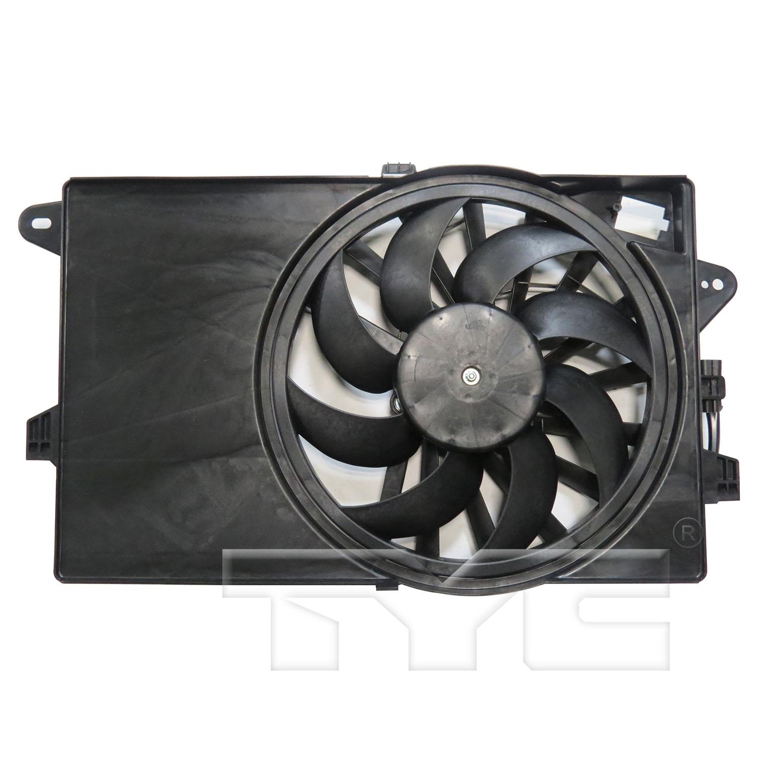 TYC 624010 Dual Radiator and Condenser Fan Assembly product image 1 of 3
