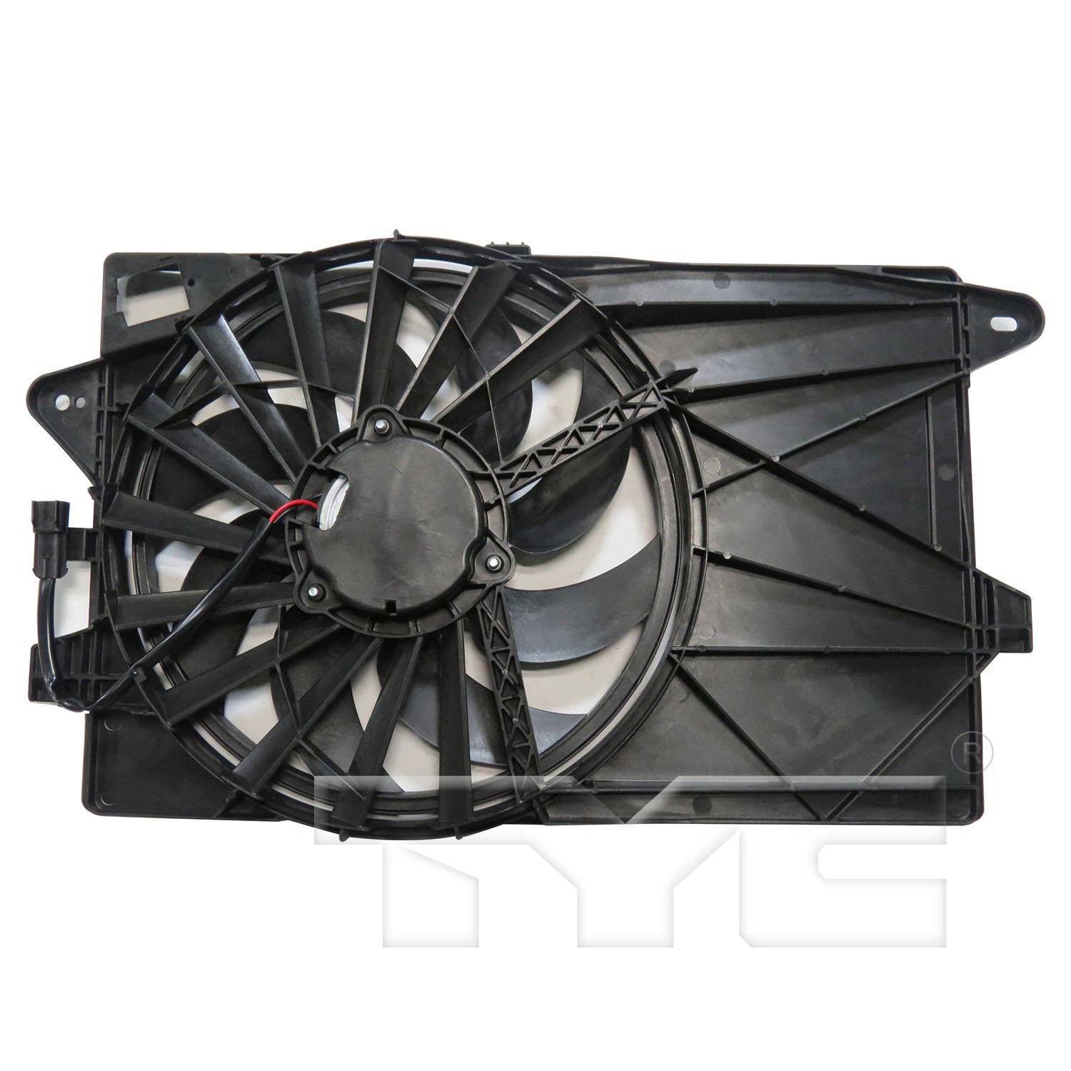 TYC 624010 Dual Radiator and Condenser Fan Assembly product image 2 of 3