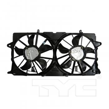 TYC 624050 Dual Radiator and Condenser Fan Assembly product image 2 of 3