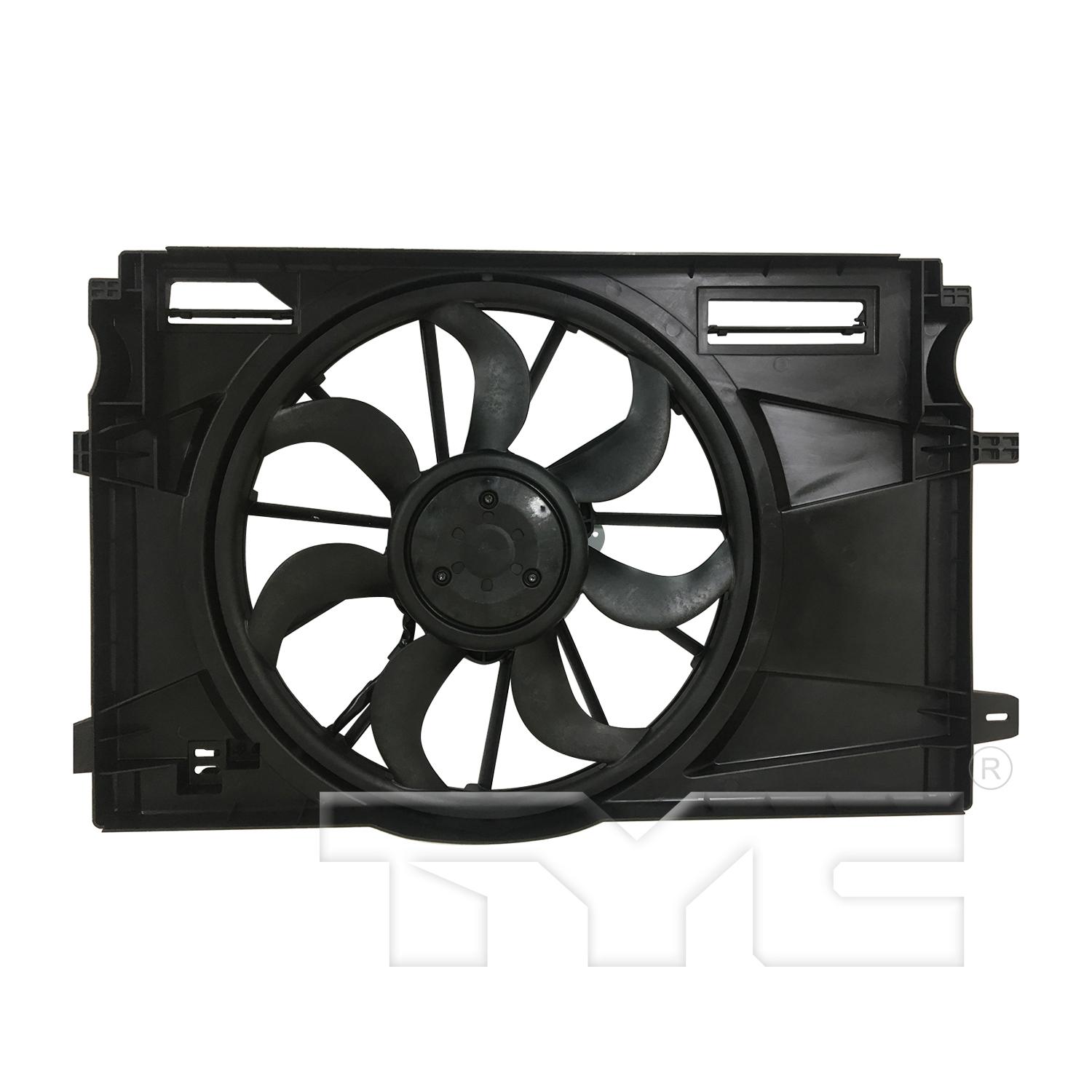 TYC 624060 Dual Radiator and Condenser Fan Assembly product image 1 of 3