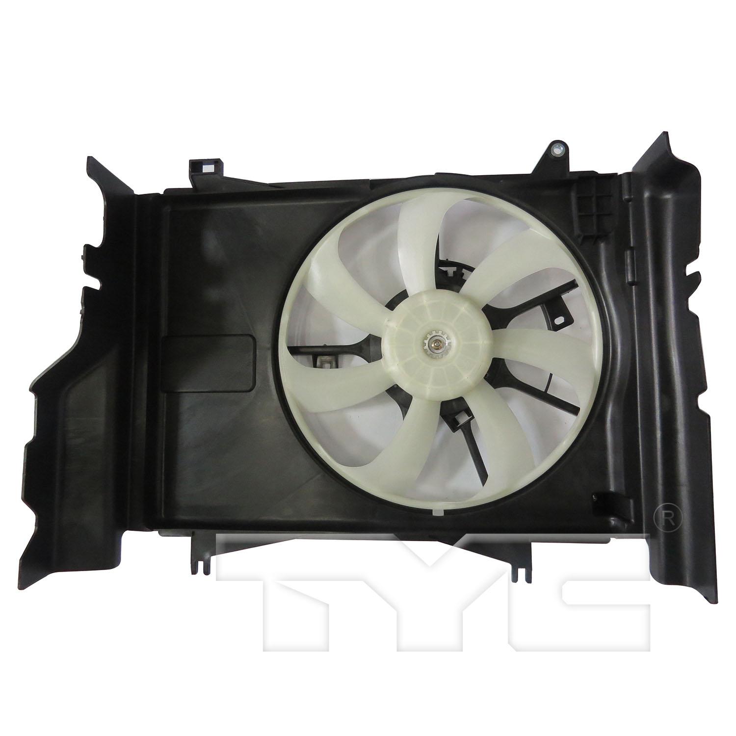 TYC 624100 Dual Radiator and Condenser Fan Assembly product image 2 of 3