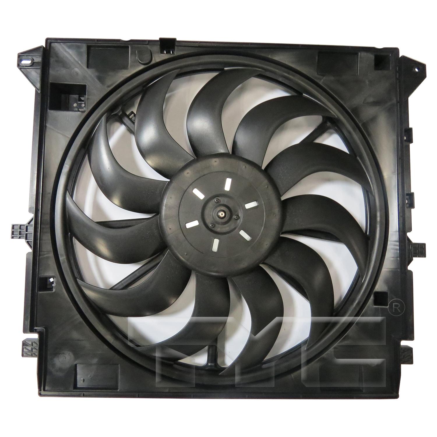 TYC 624170 Dual Radiator and Condenser Fan Assembly product image 1 of 3