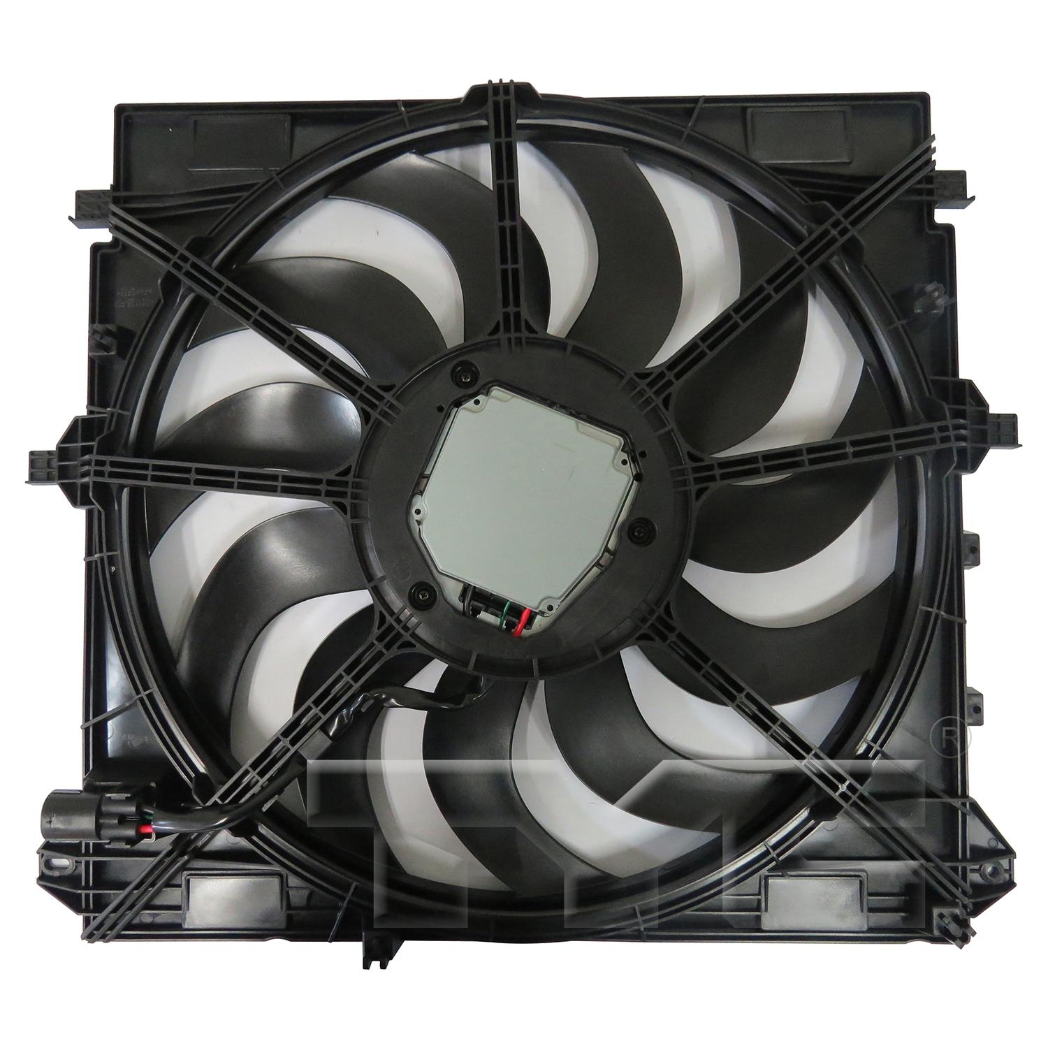 TYC 624170 Dual Radiator and Condenser Fan Assembly product image 2 of 3