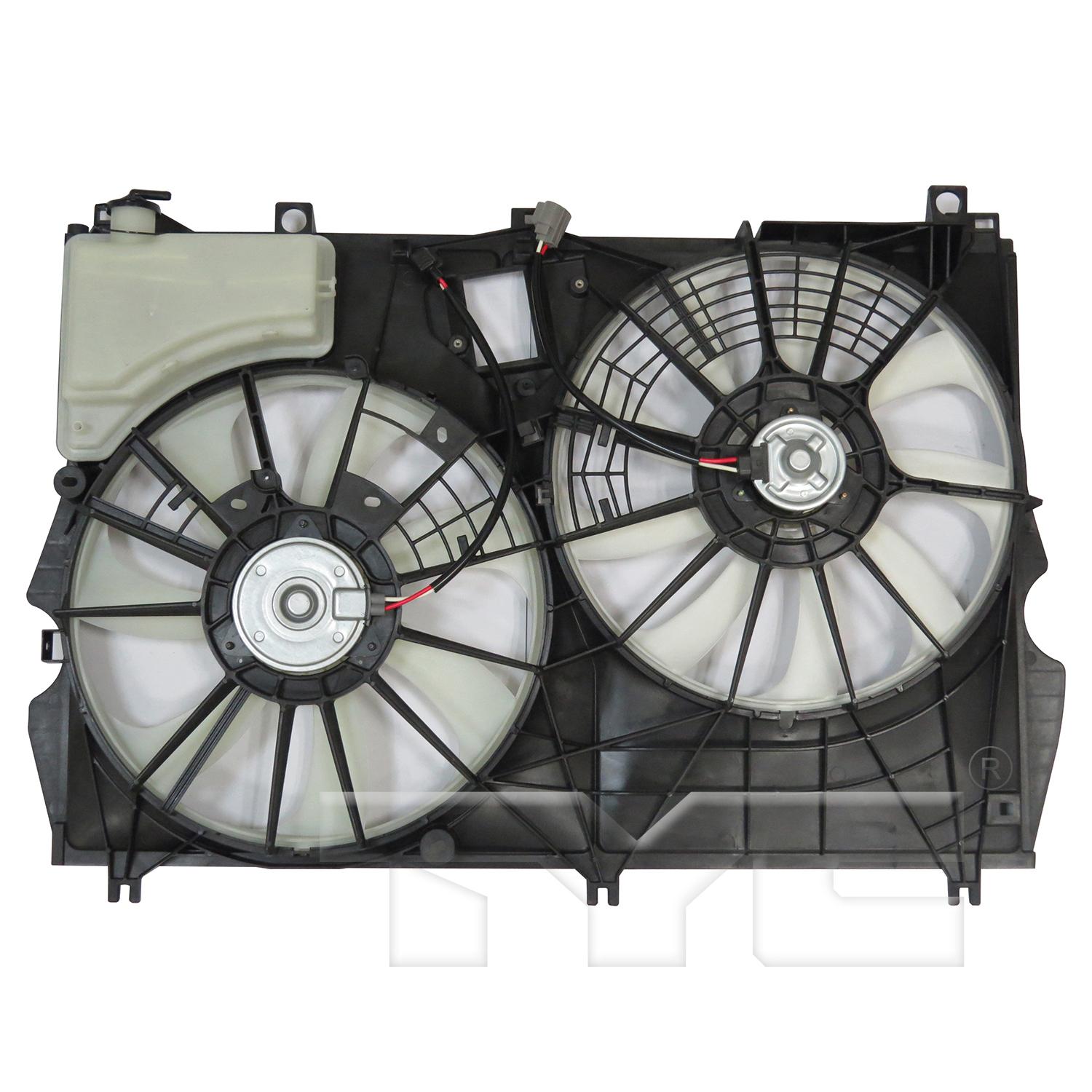 TYC 624190 Dual Radiator and Condenser Fan Assembly product image 2 of 4