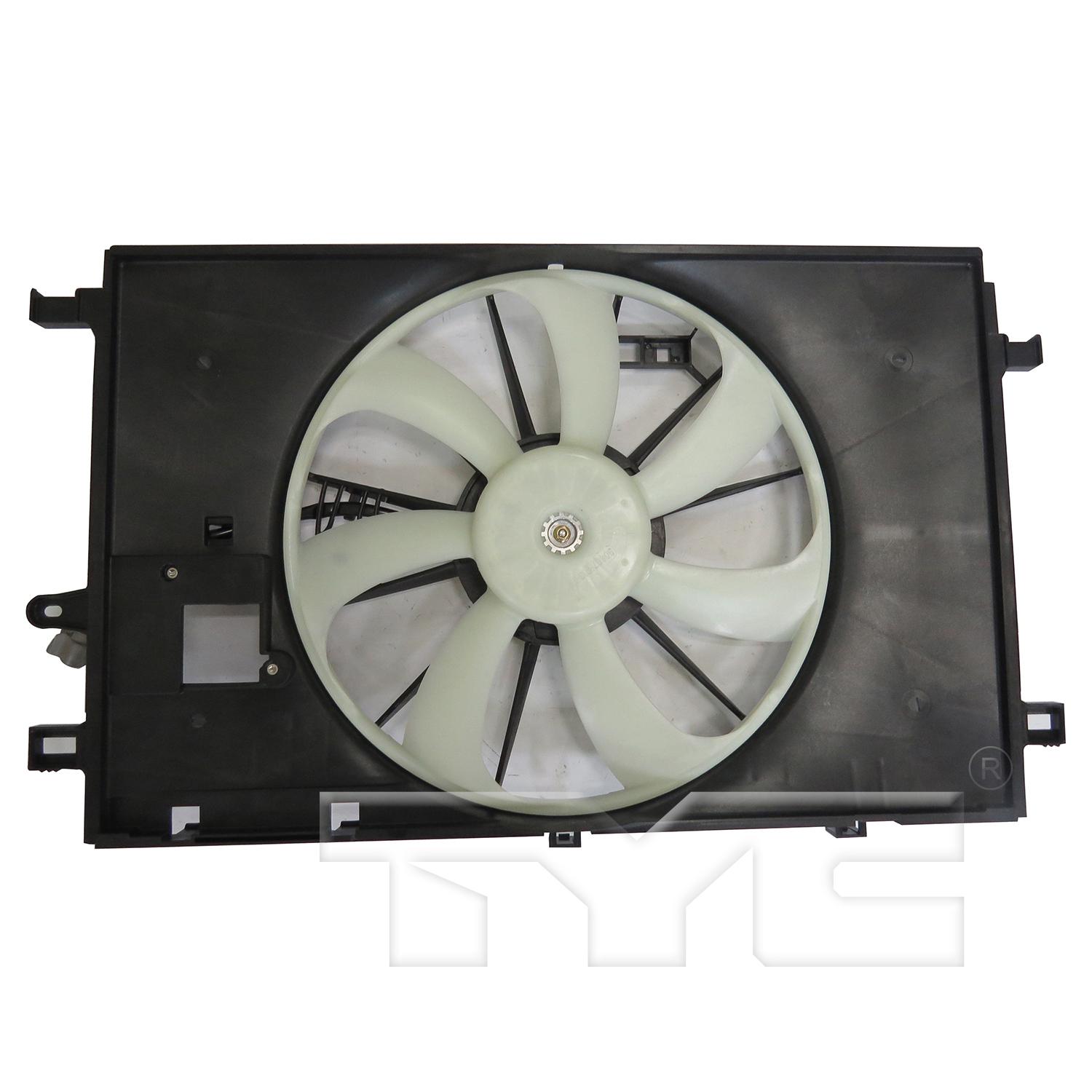 TYC 624210 Dual Radiator and Condenser Fan Assembly product image 1 of 3