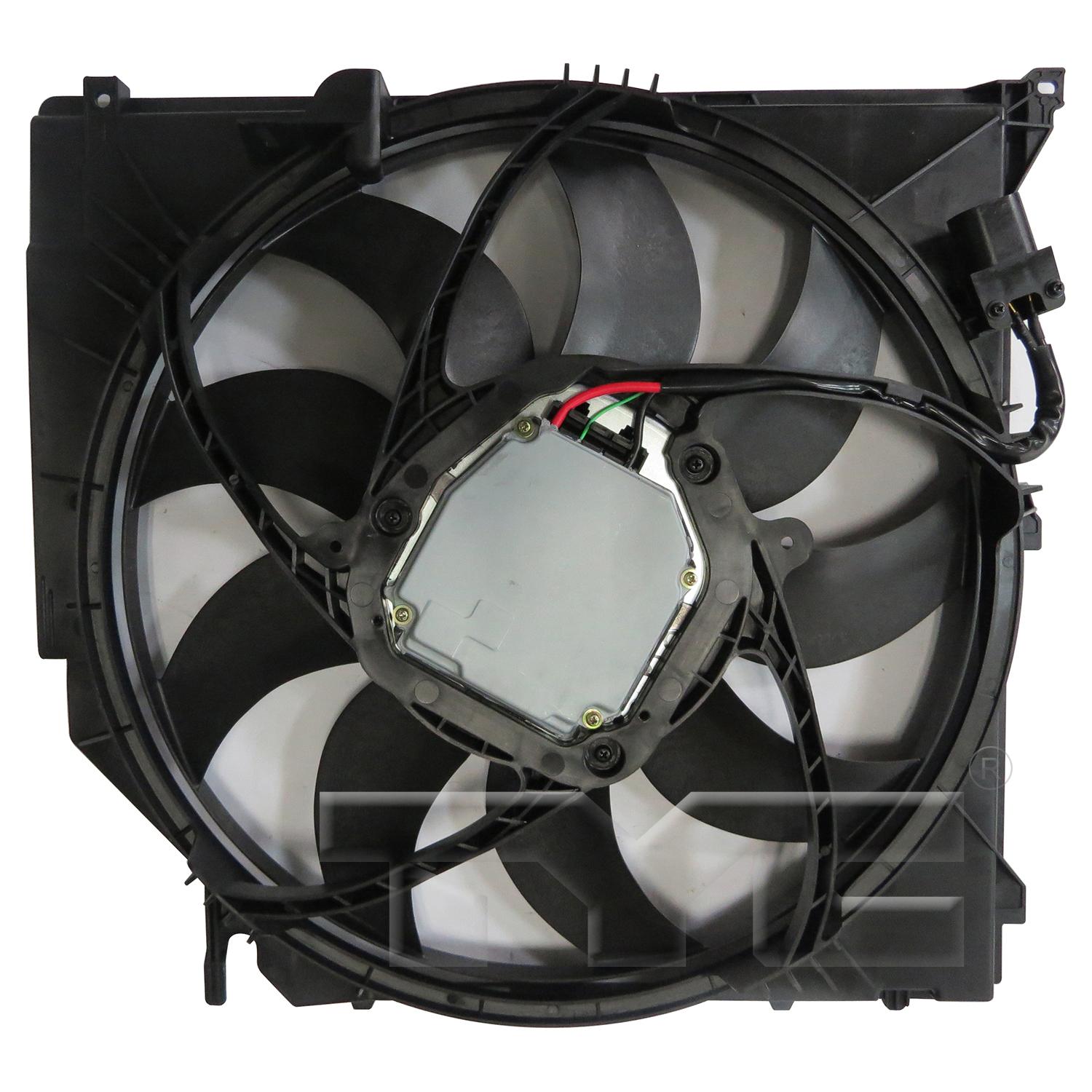 TYC 624230 Dual Radiator and Condenser Fan Assembly product image 2 of 4
