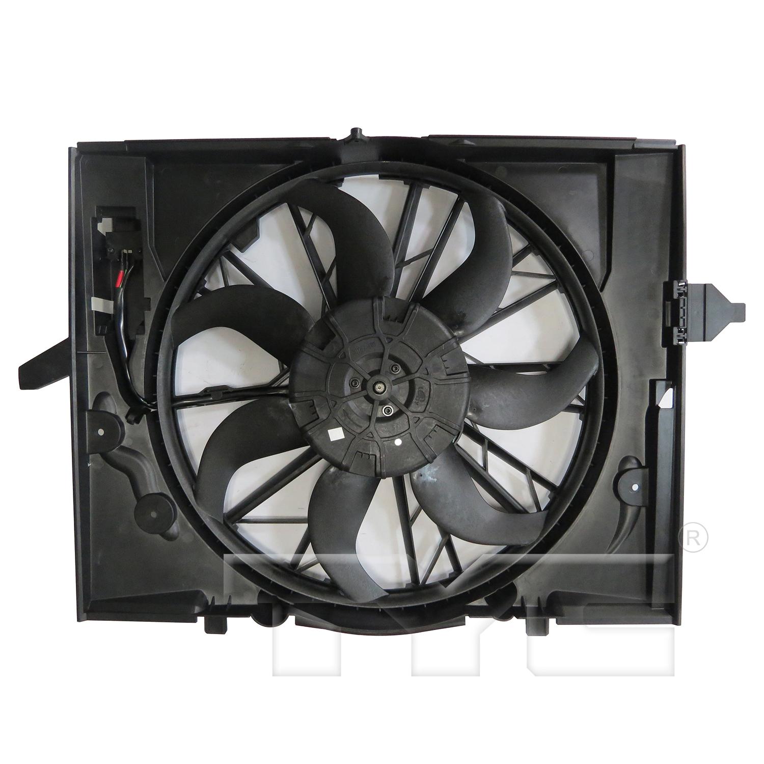 TYC 624280 Dual Radiator and Condenser Fan Assembly product image 1 of 3