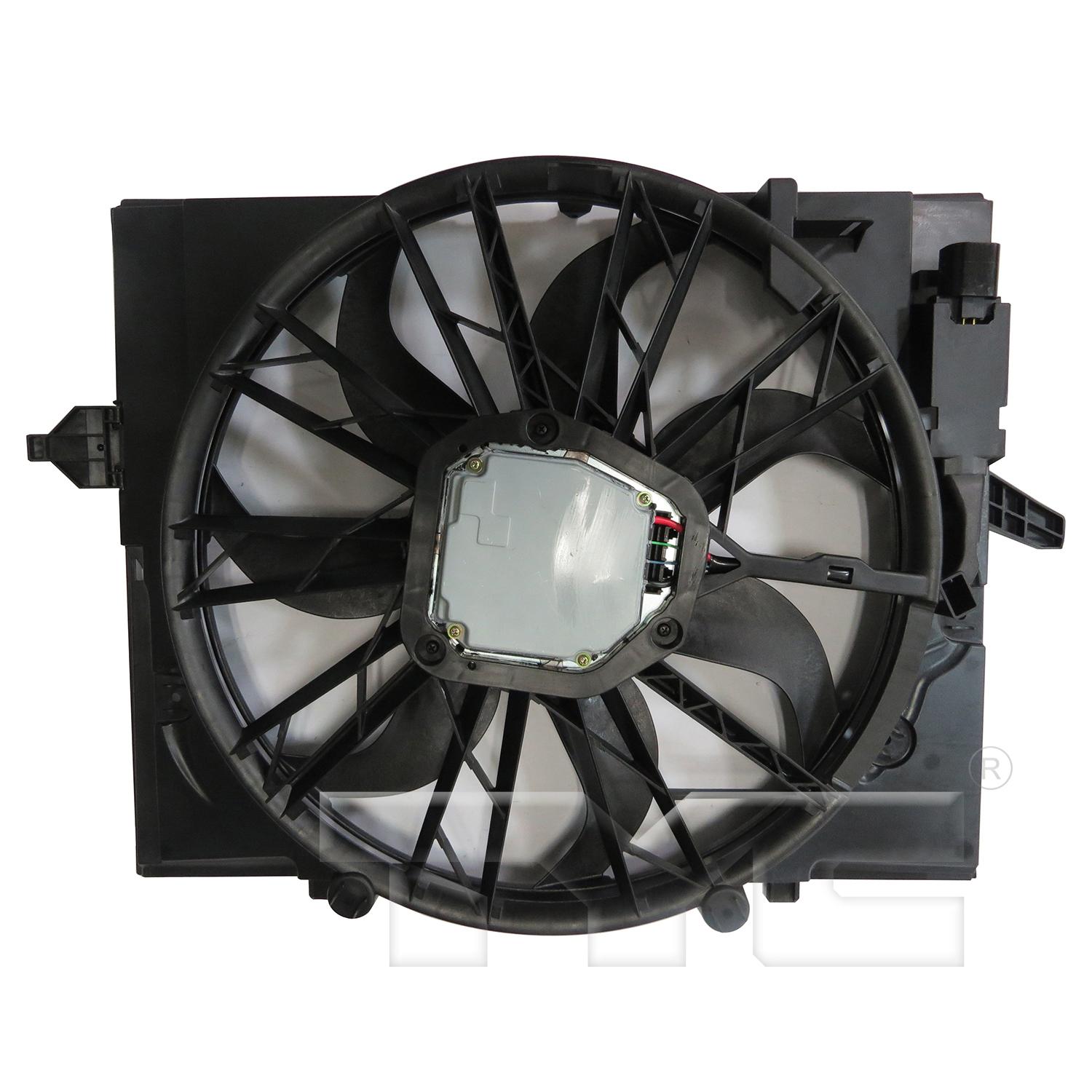 TYC 624280 Dual Radiator and Condenser Fan Assembly product image 2 of 3