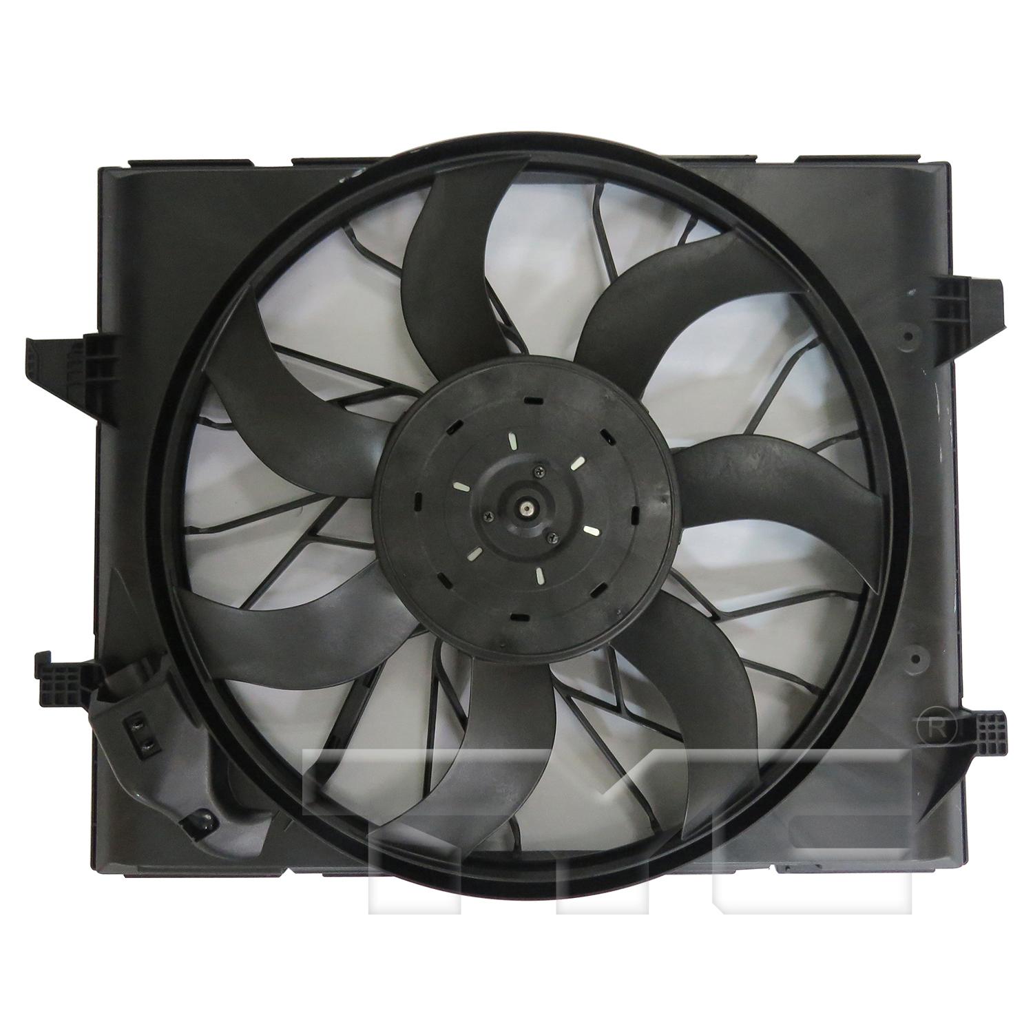 TYC 624340 Dual Radiator and Condenser Fan Assembly product image 1 of 3
