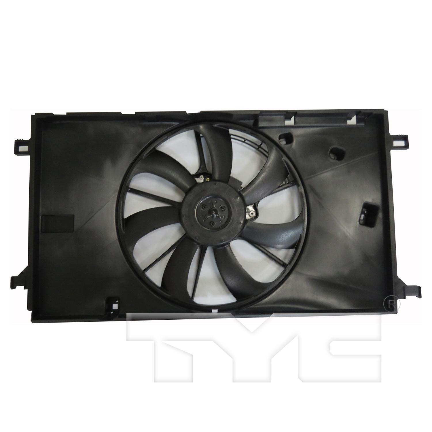 TYC 624360 Dual Radiator and Condenser Fan Assembly product image 1 of 3