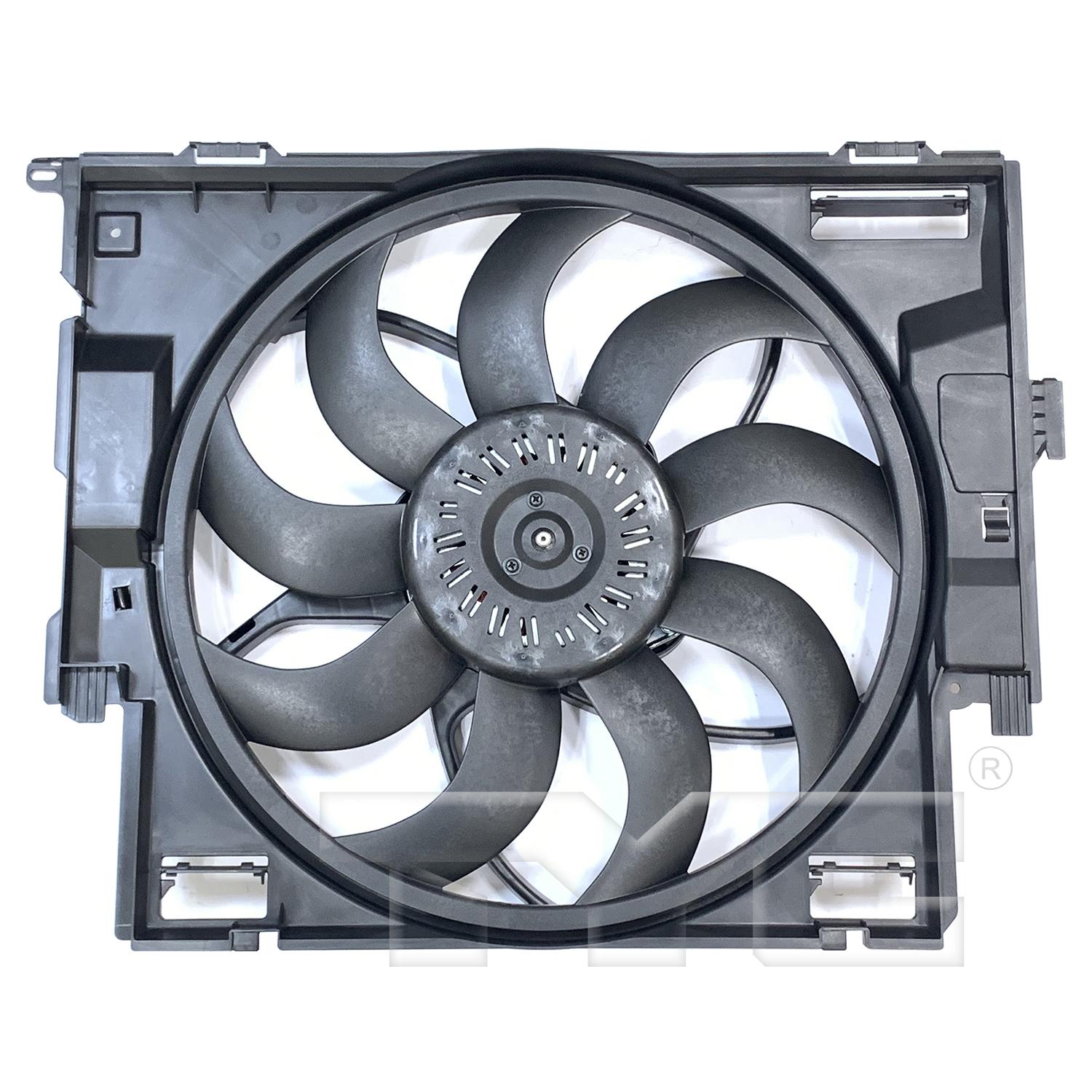TYC 624380 Dual Radiator and Condenser Fan Assembly product image 1 of 3