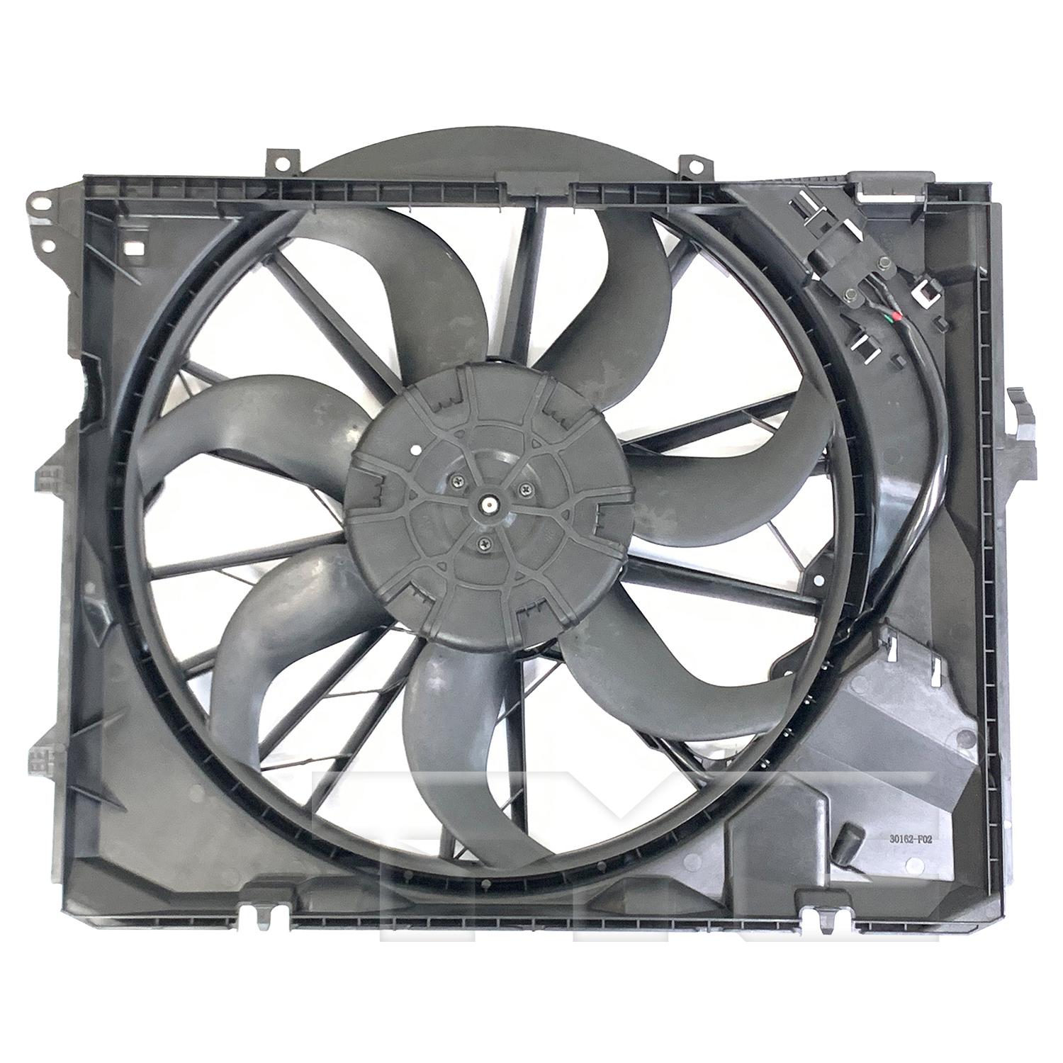 TYC 624390 Dual Radiator and Condenser Fan Assembly product image 1 of 3