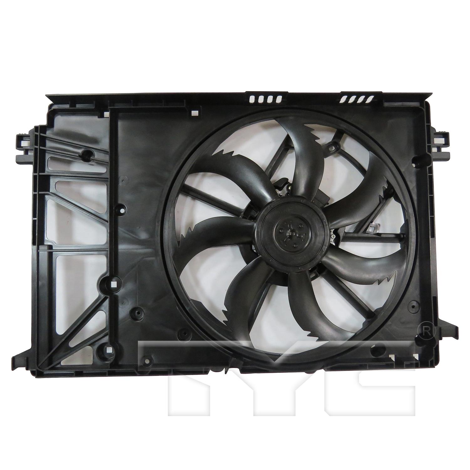TYC 624440 Dual Radiator and Condenser Fan Assembly product image 1 of 3