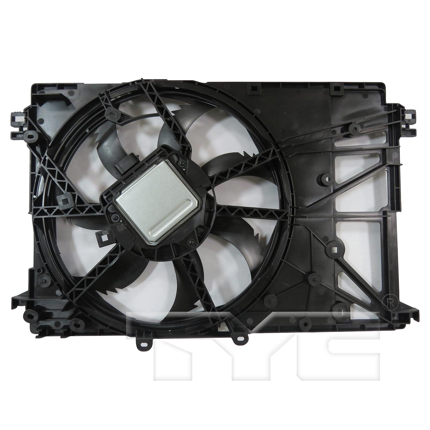 TYC 624440 Dual Radiator and Condenser Fan Assembly product image 2 of 3