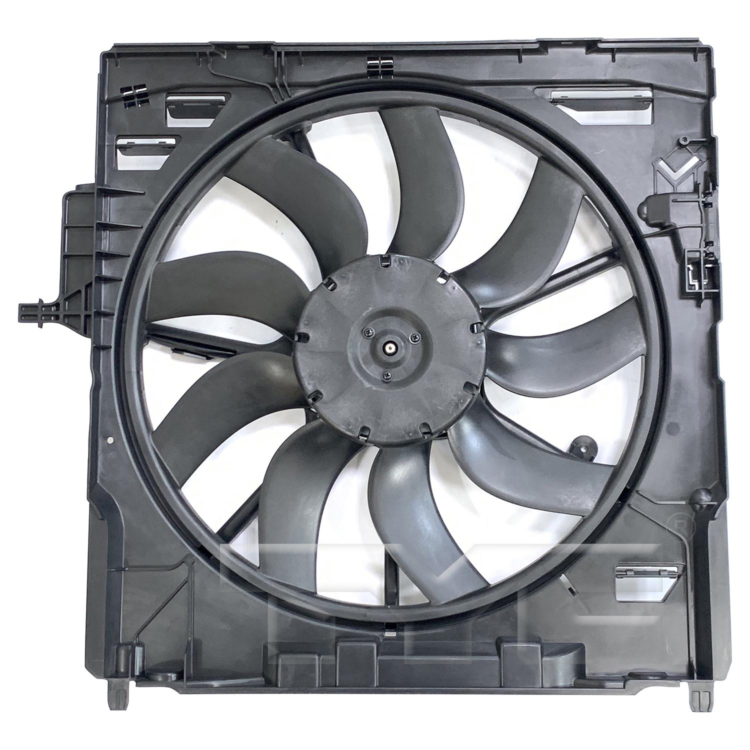 TYC 624470 Dual Radiator and Condenser Fan Assembly product image 1 of 3