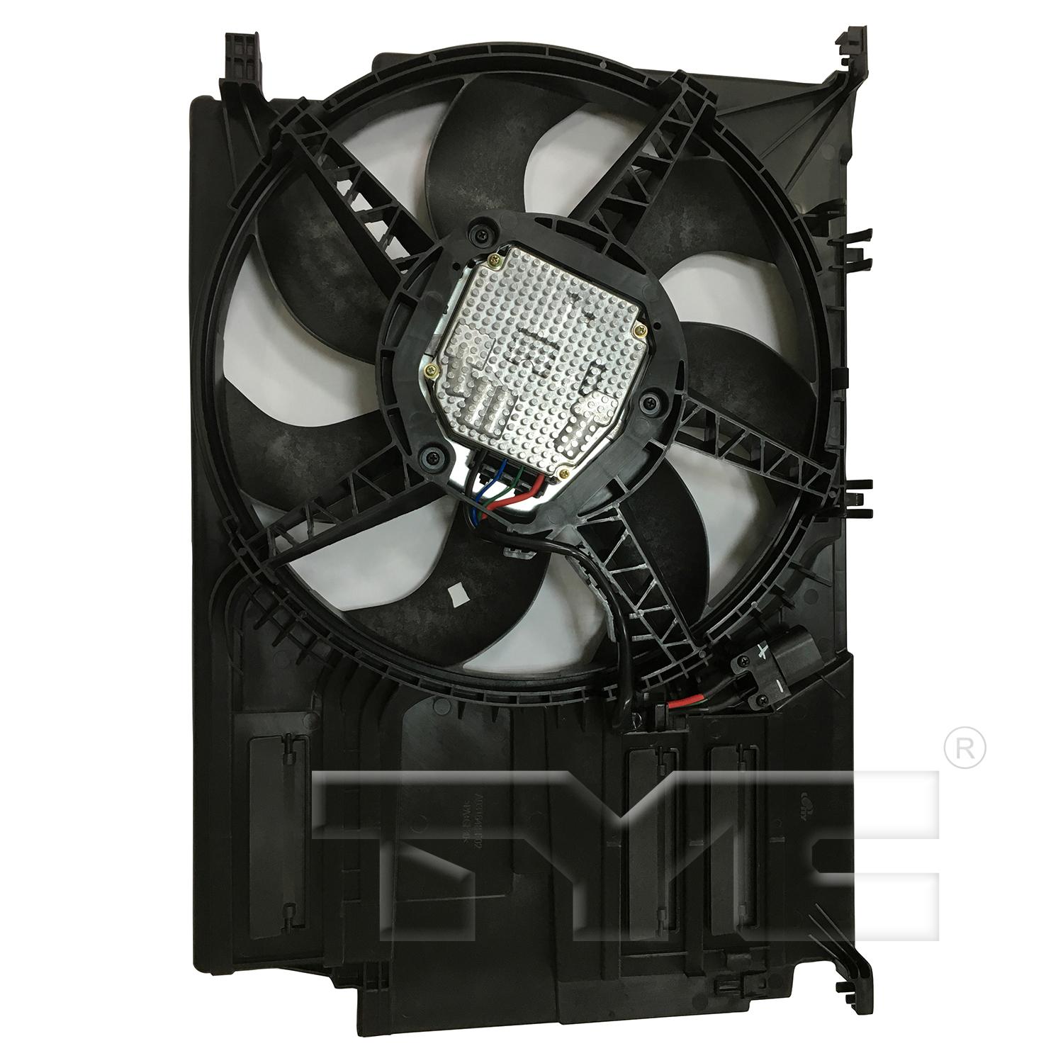 TYC 624480 Dual Radiator and Condenser Fan Assembly product image 2 of 3