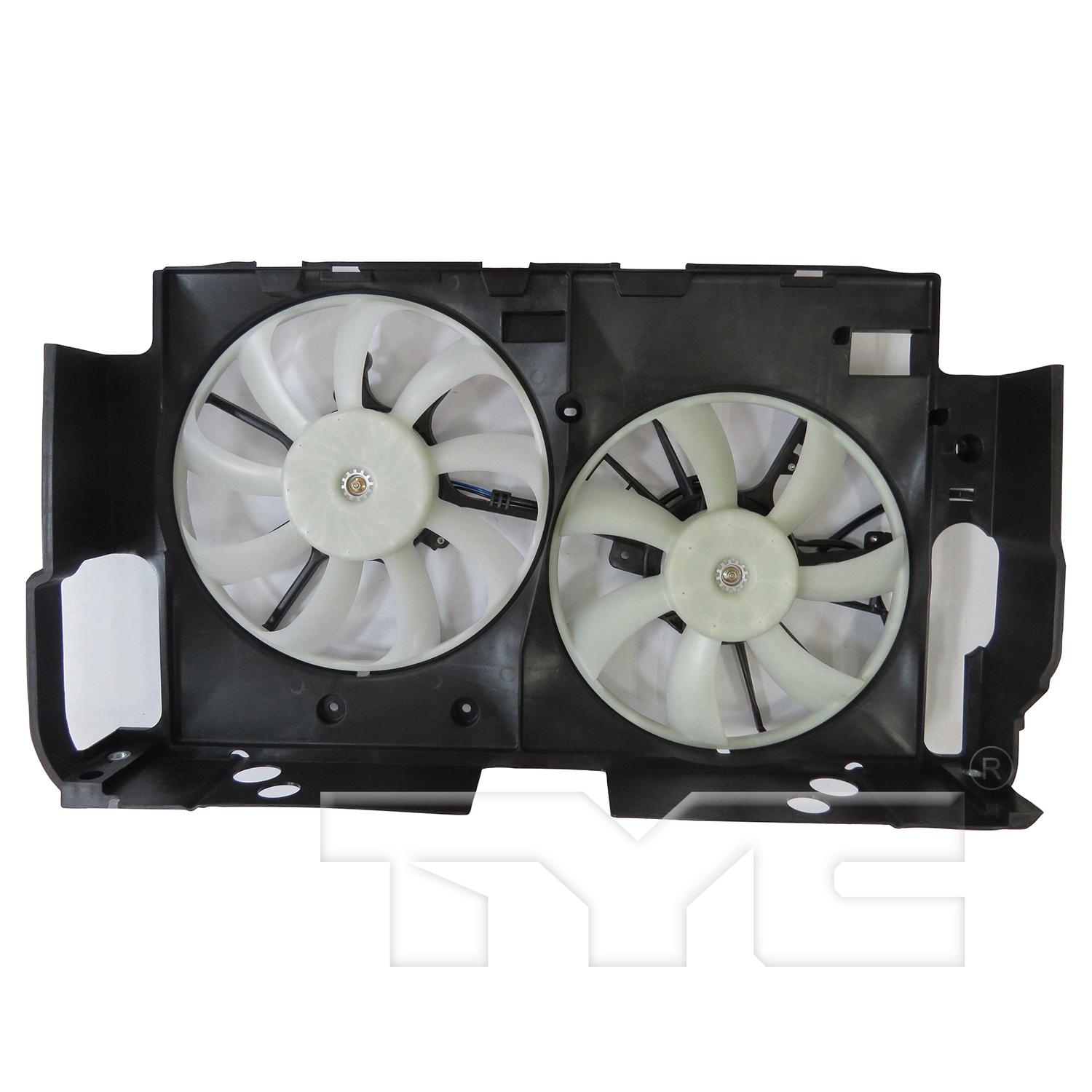 TYC 624500 Dual Radiator and Condenser Fan Assembly product image 1 of 3