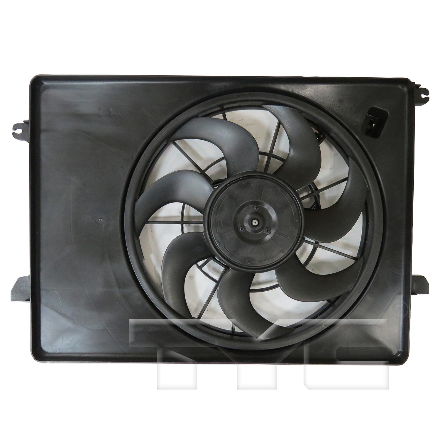 TYC 624560 Dual Radiator and Condenser Fan Assembly product image 1 of 3