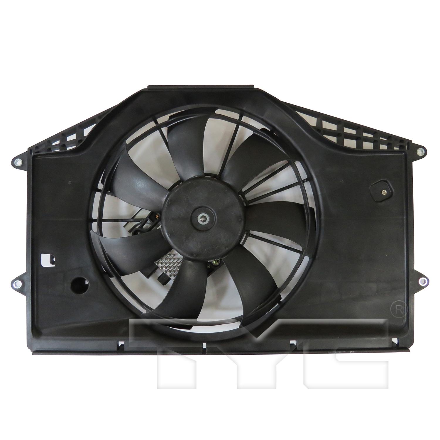 TYC 624610 Dual Radiator and Condenser Fan Assembly product image 1 of 6