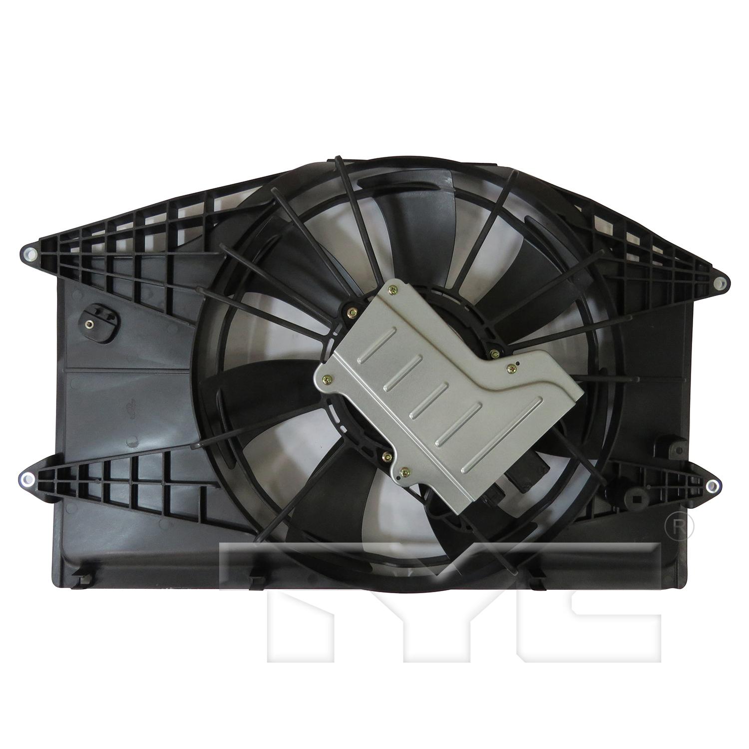 TYC 624610 Dual Radiator and Condenser Fan Assembly product image 2 of 6