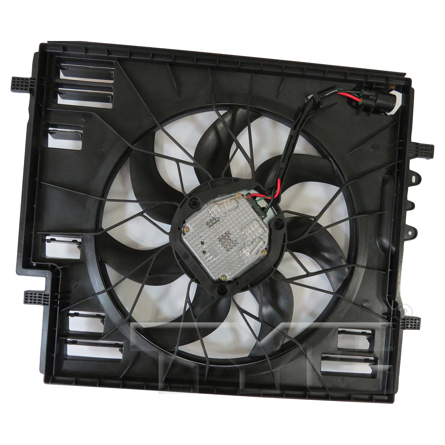 TYC 624650 Dual Radiator and Condenser Fan Assembly product image 2 of 6