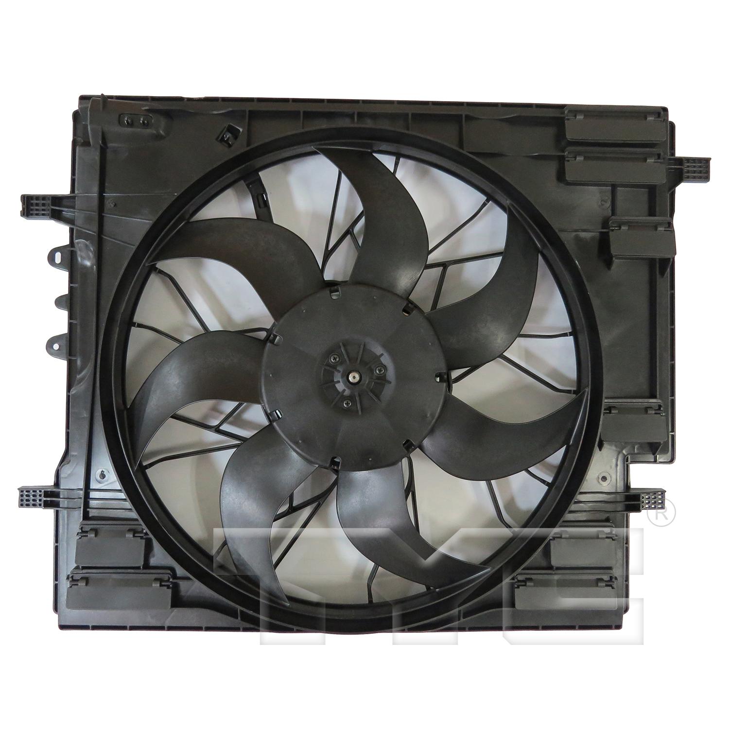 TYC 624650 Dual Radiator and Condenser Fan Assembly product image 4 of 6