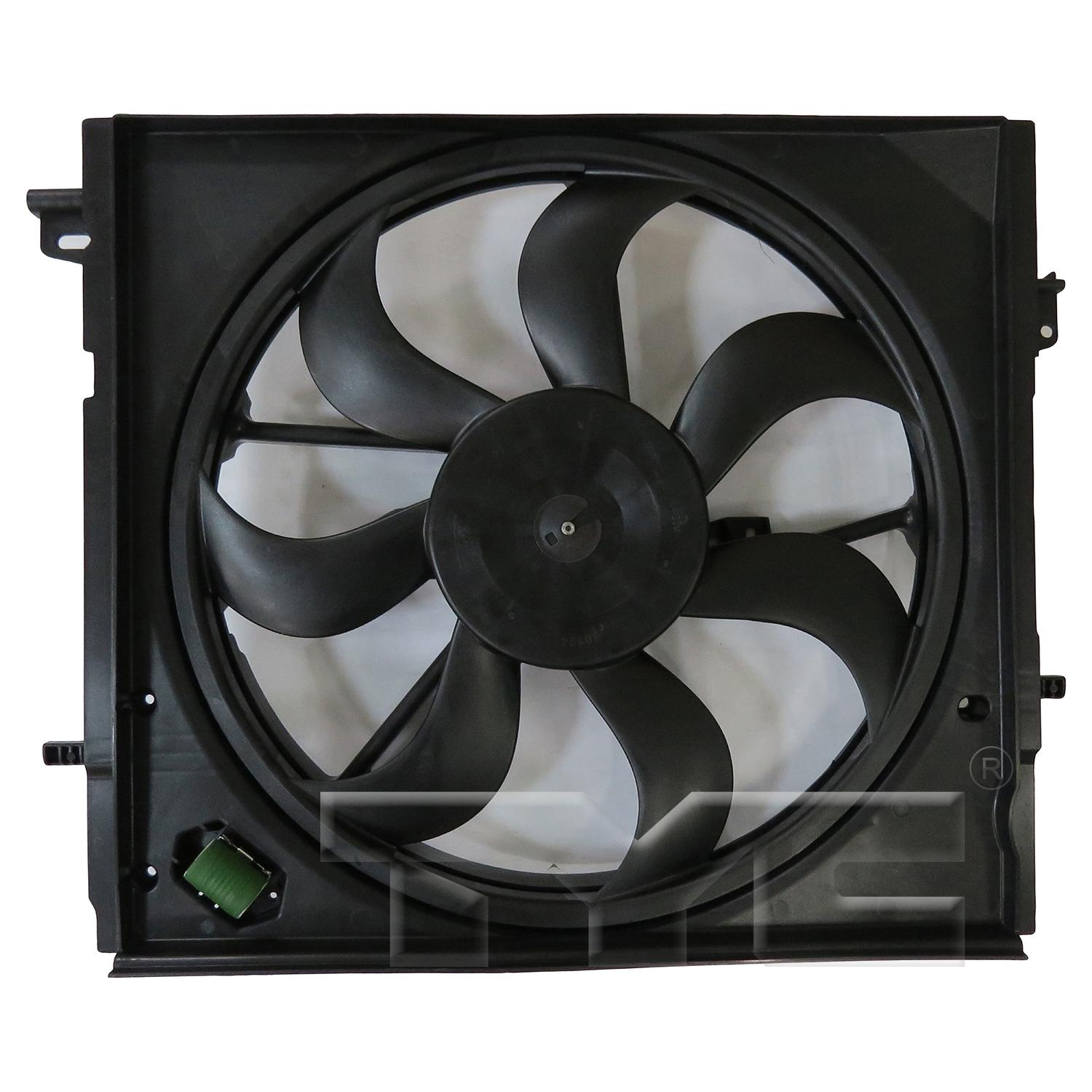 TYC 624660 Dual Radiator and Condenser Fan Assembly product image 1 of 6