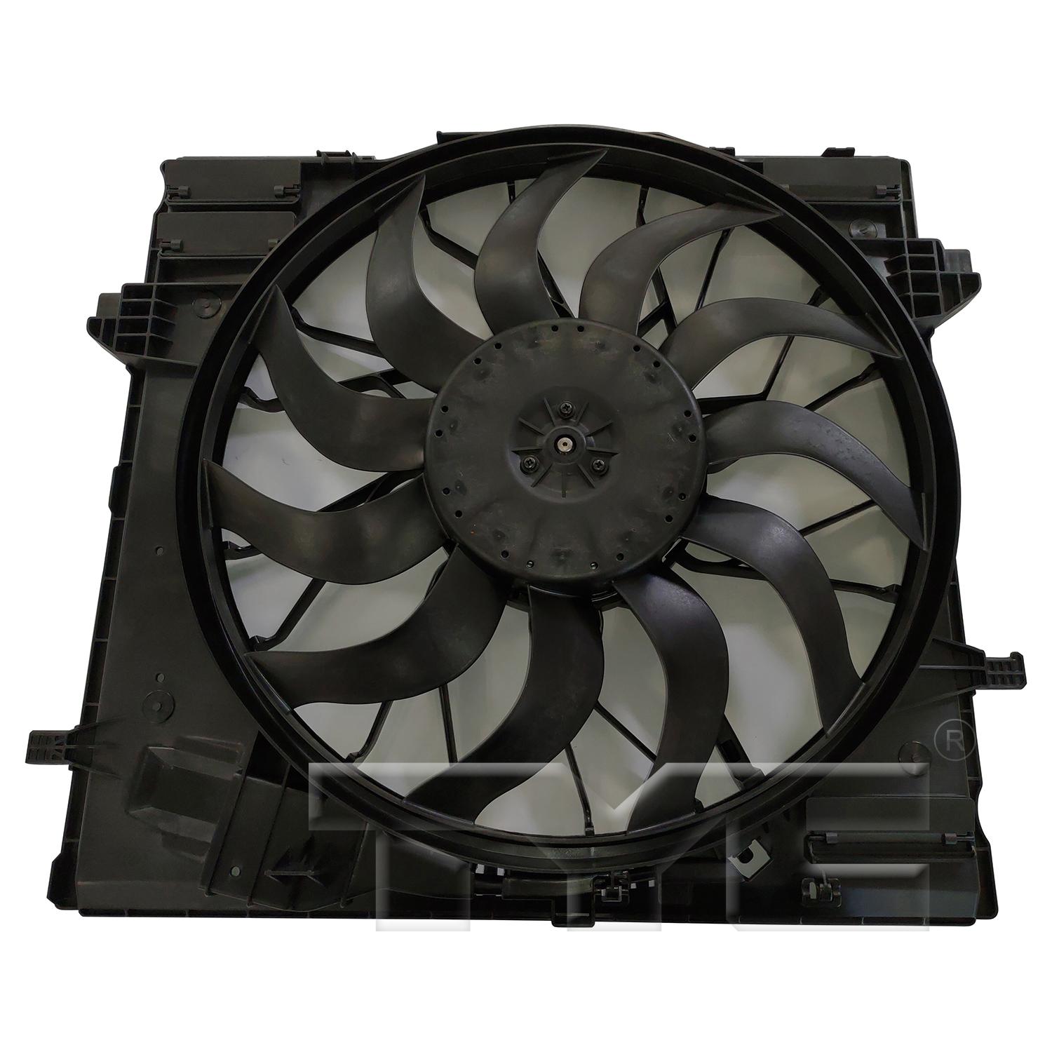 TYC 624680 Dual Radiator and Condenser Fan Assembly product image 1 of 3