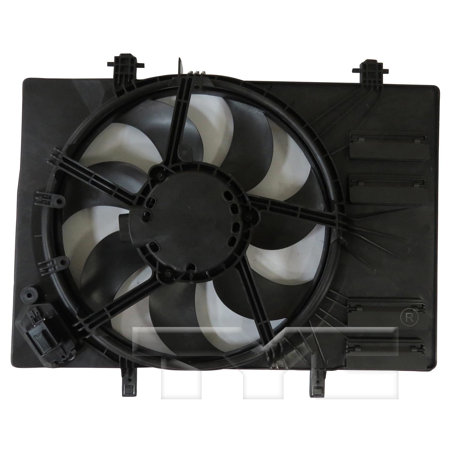 TYC 624690 Dual Radiator and Condenser Fan Assembly product image 2 of 8