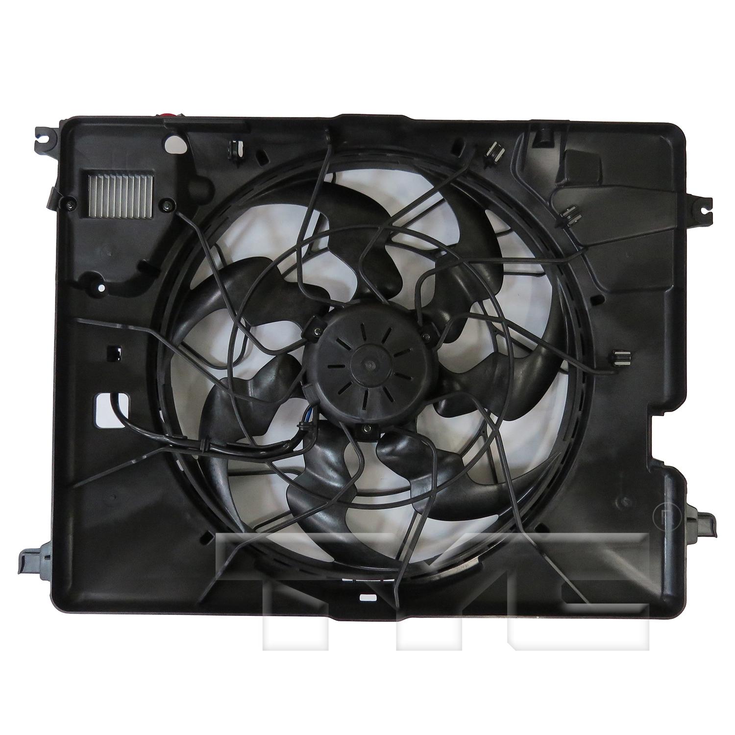 TYC 624700 Dual Radiator and Condenser Fan Assembly product image 1 of 6