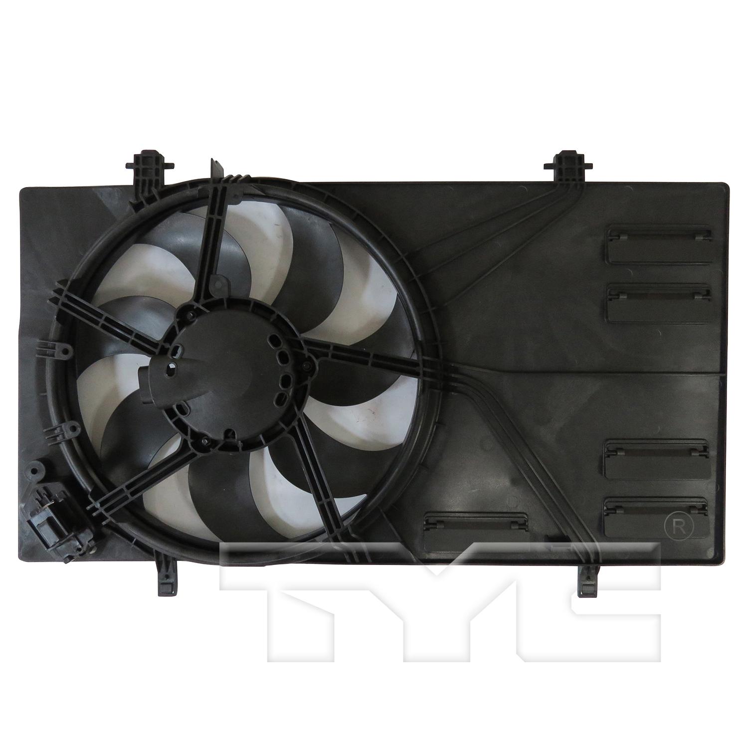 TYC 624720 Dual Radiator and Condenser Fan Assembly product image 2 of 6
