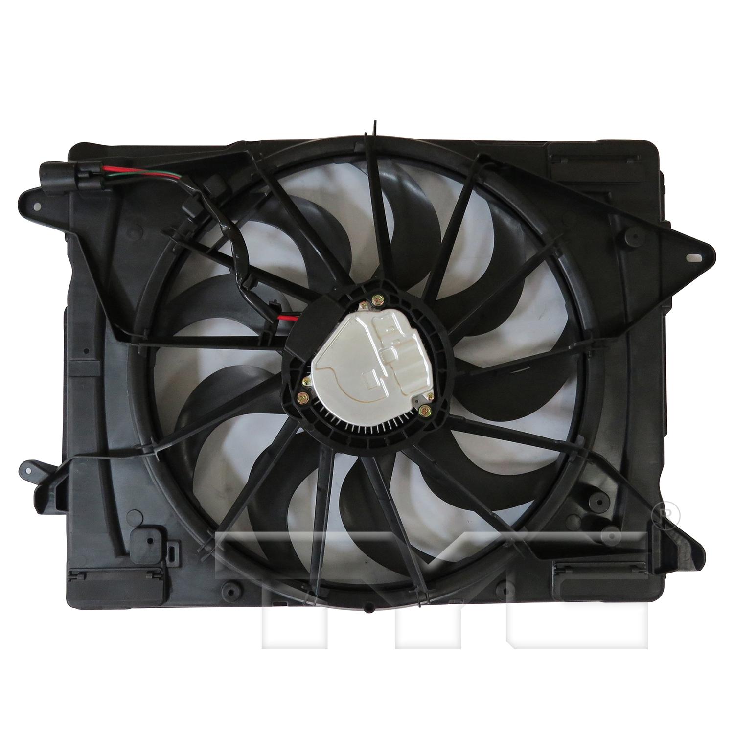 TYC 624730 Dual Radiator and Condenser Fan Assembly product image 2 of 6