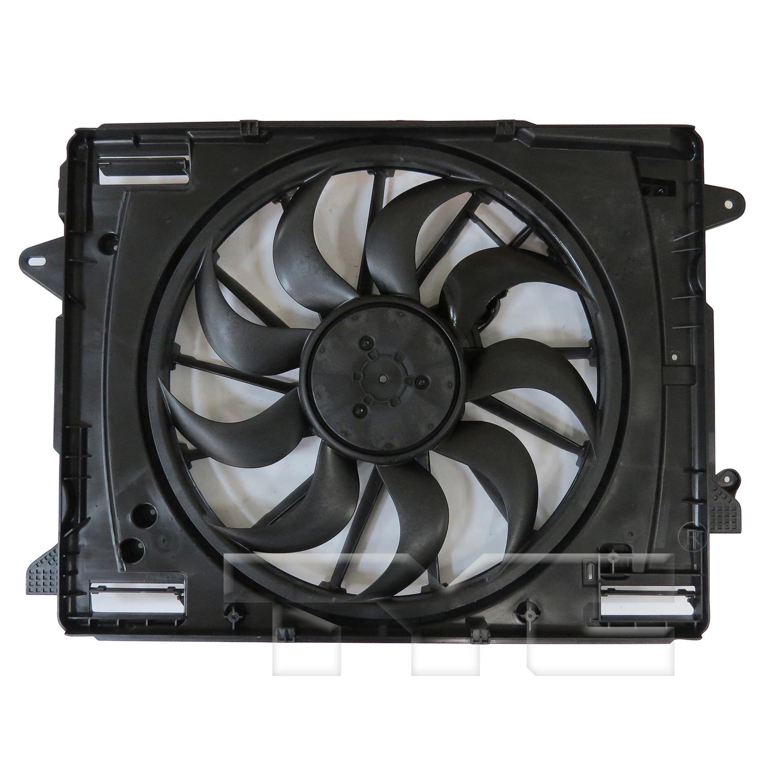 TYC 624730 Dual Radiator and Condenser Fan Assembly product image 4 of 6