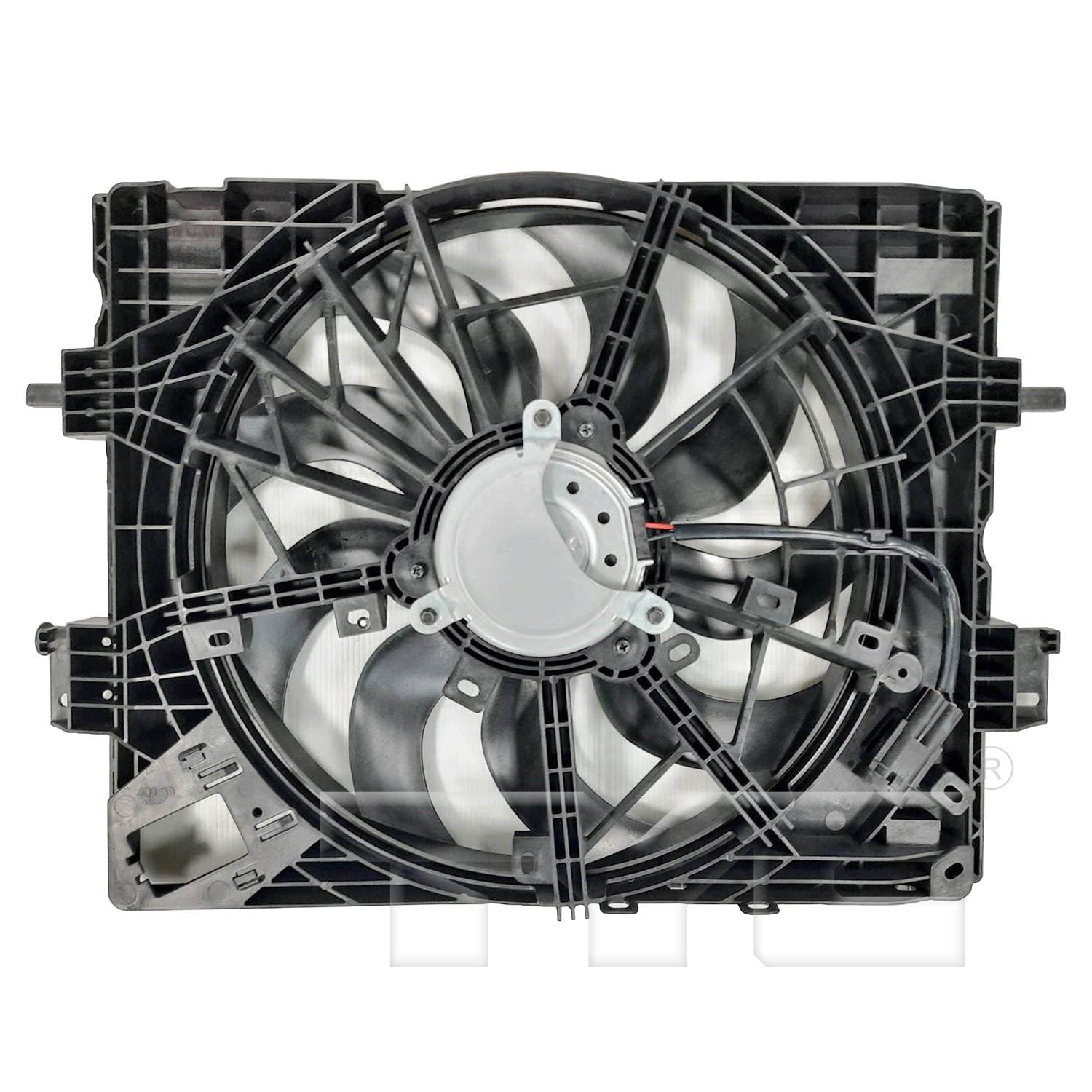 TYC 624750 Dual Radiator and Condenser Fan Assembly product image 1 of 5