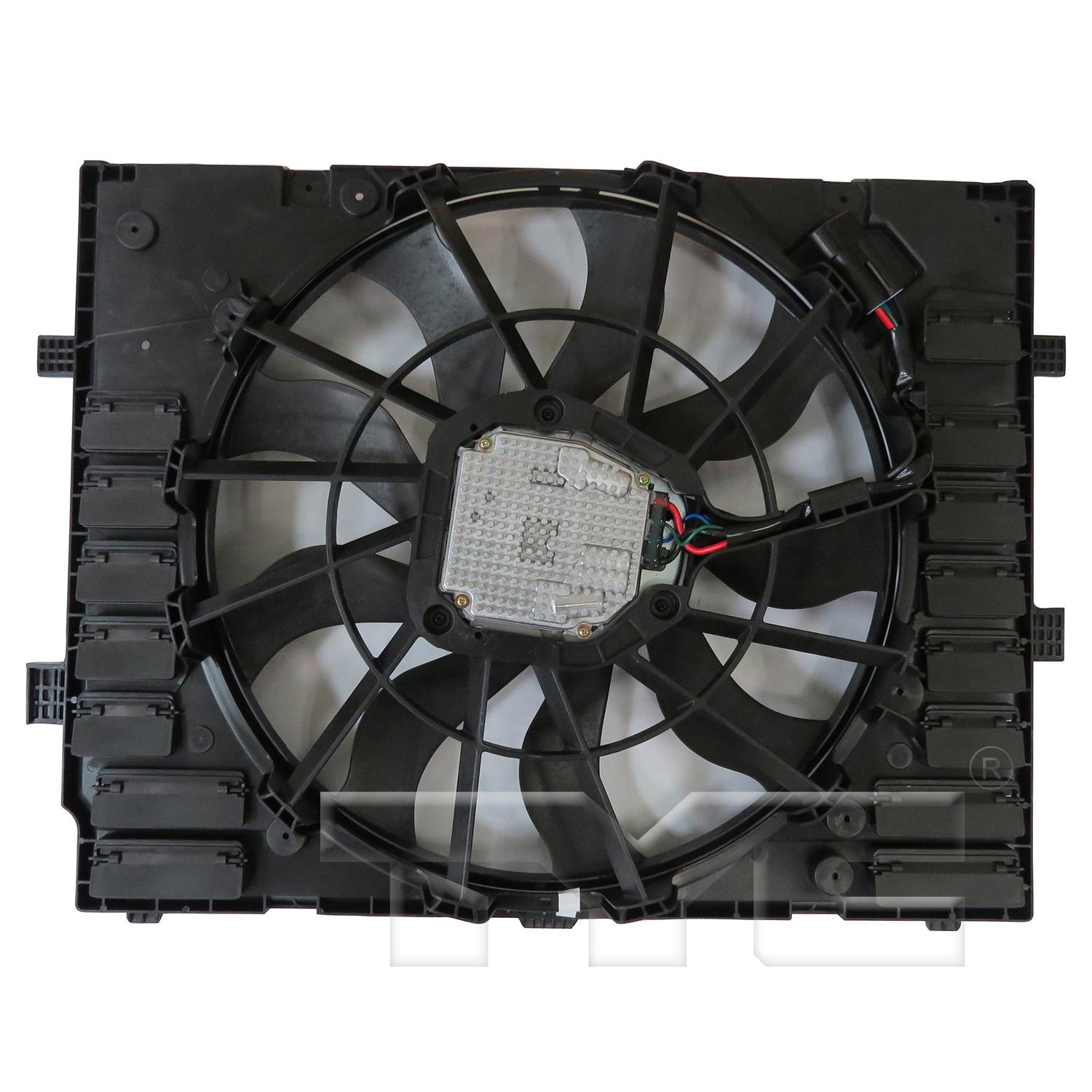 TYC 624760 Dual Radiator and Condenser Fan Assembly product image 5 of 6