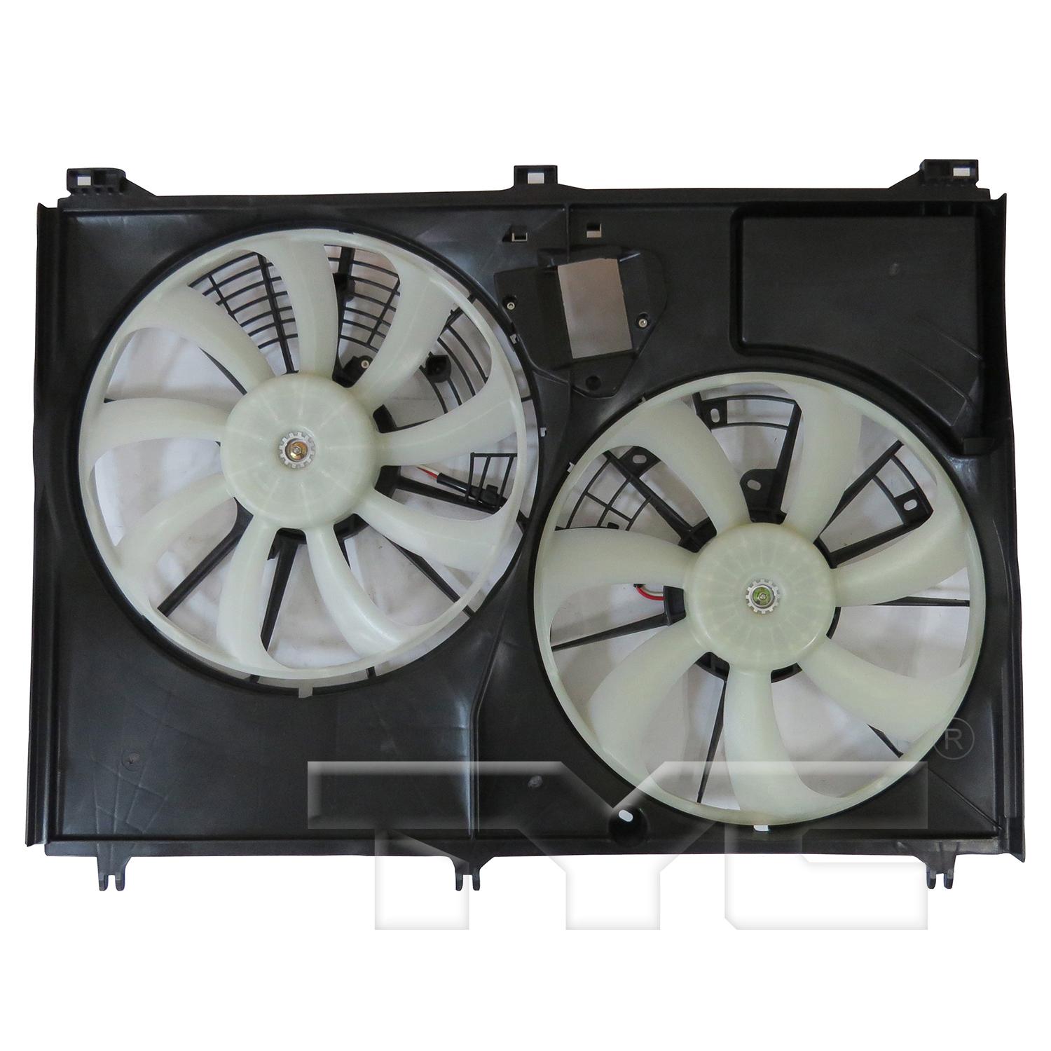 TYC 624800 Dual Radiator and Condenser Fan Assembly product image 2 of 6