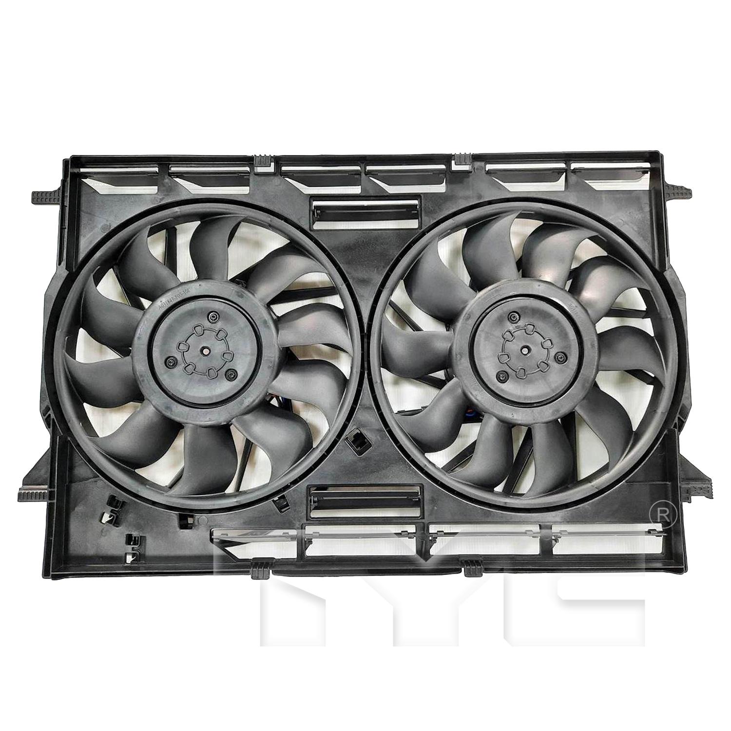 TYC 624820 Dual Radiator and Condenser Fan Assembly product image 1 of 3